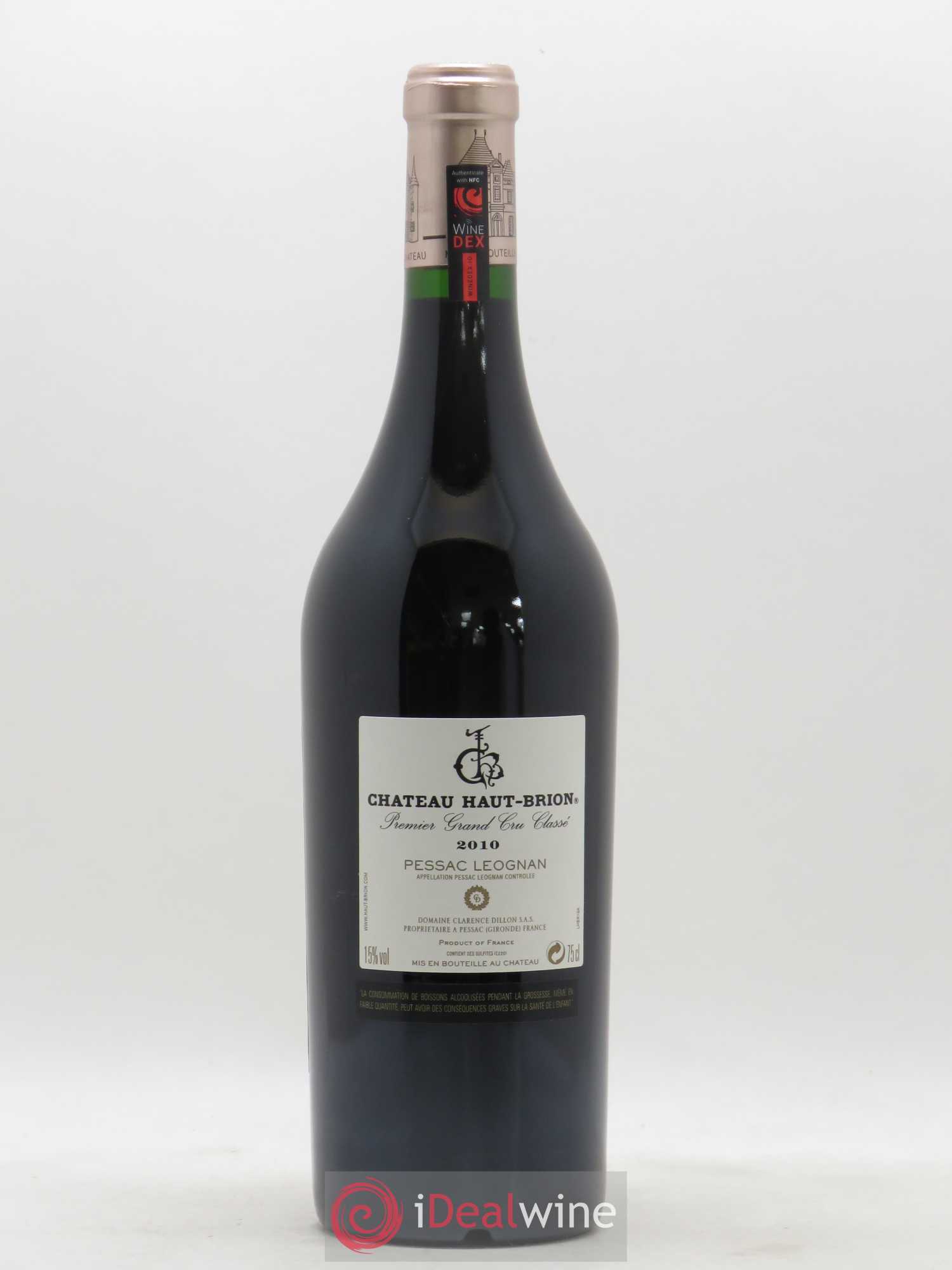 Château Haut Brion 1er Grand Cru Classé 2010 - Lot de 1 bouteille - 1