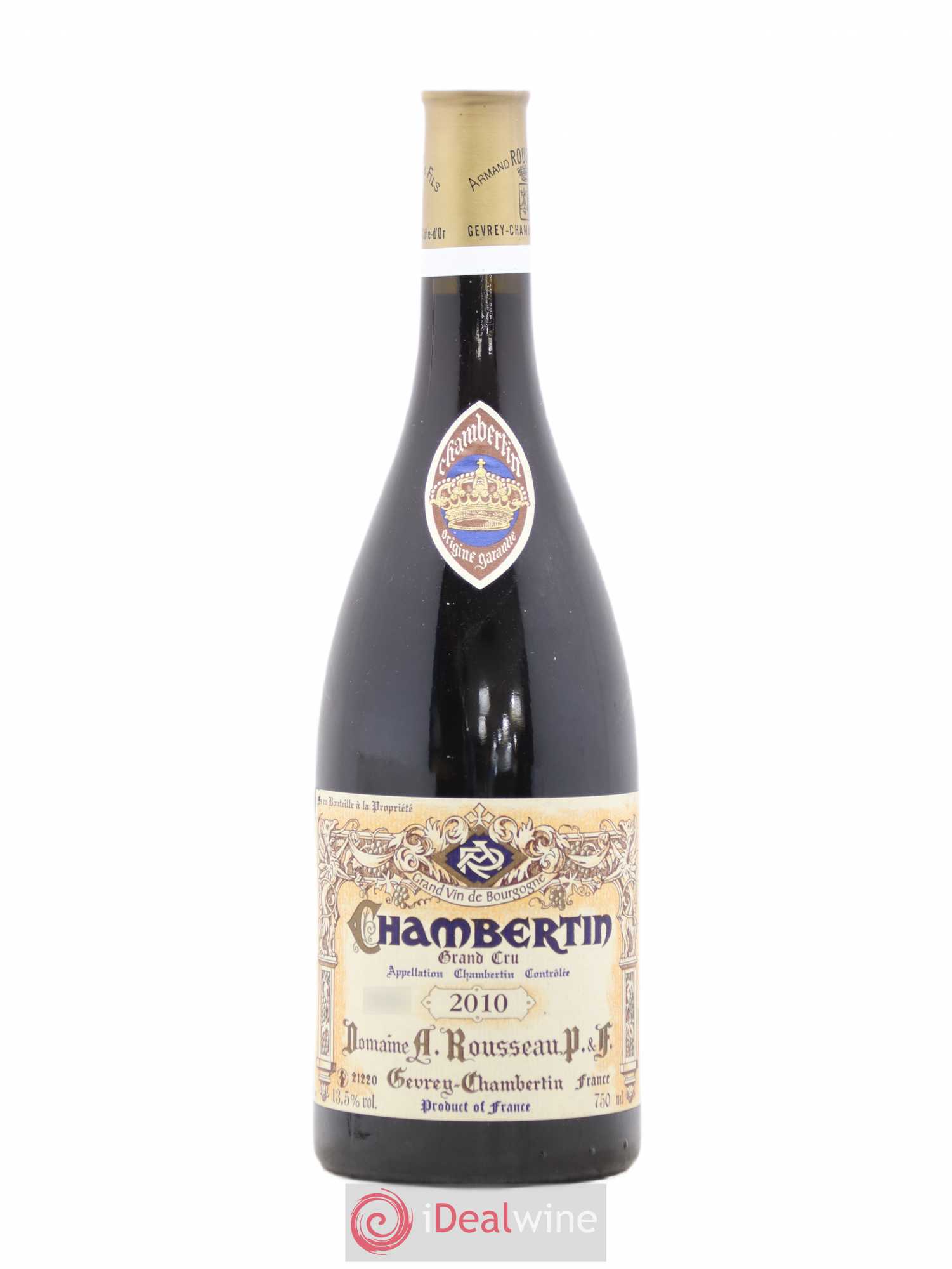 Chambertin Grand Cru Armand Rousseau (Domaine) 2010 - Lot de 1 bouteille - 0