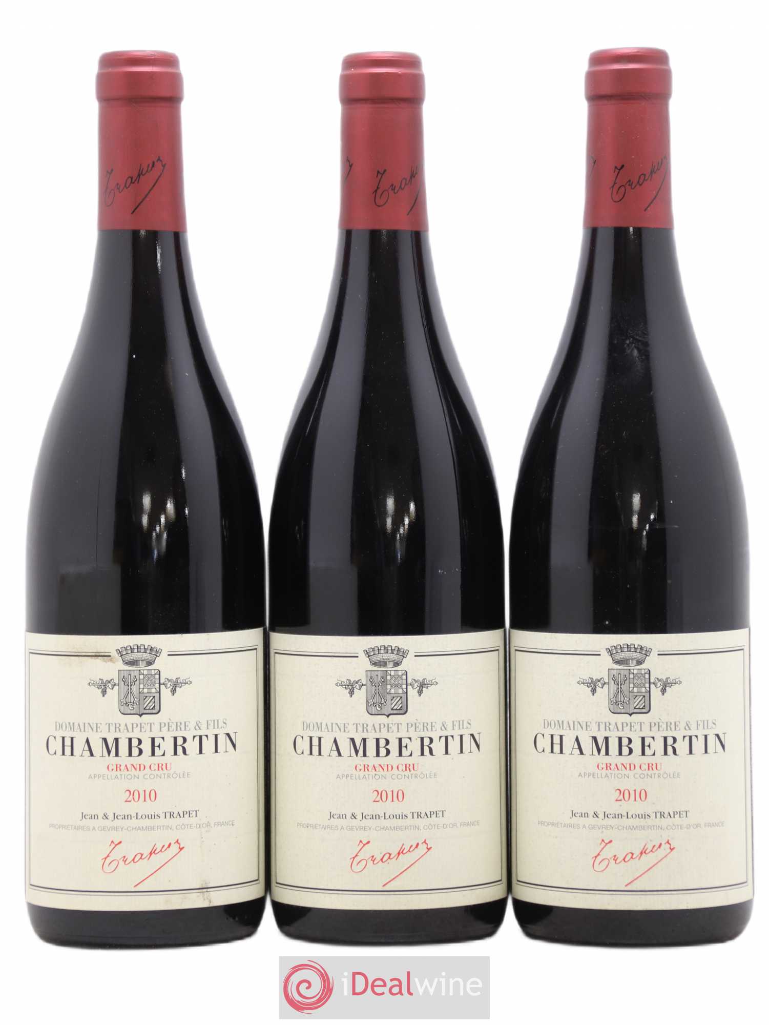 Chambertin Grand Cru Domaine Trapet 2010 - Lot de 3 bouteilles - 0