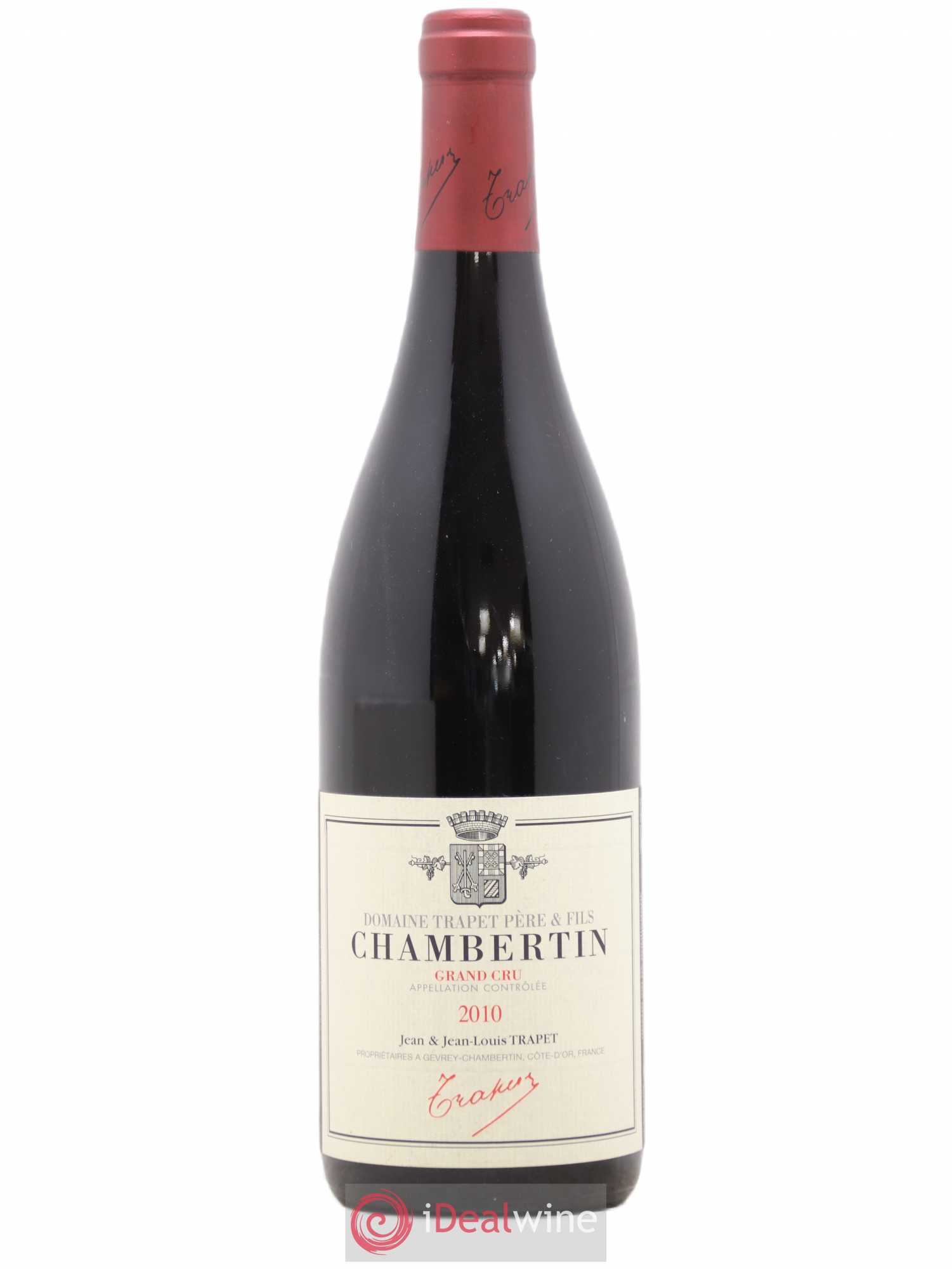 Chambertin Grand Cru Domaine Trapet 2010 - Lot de 1 bouteille - 0