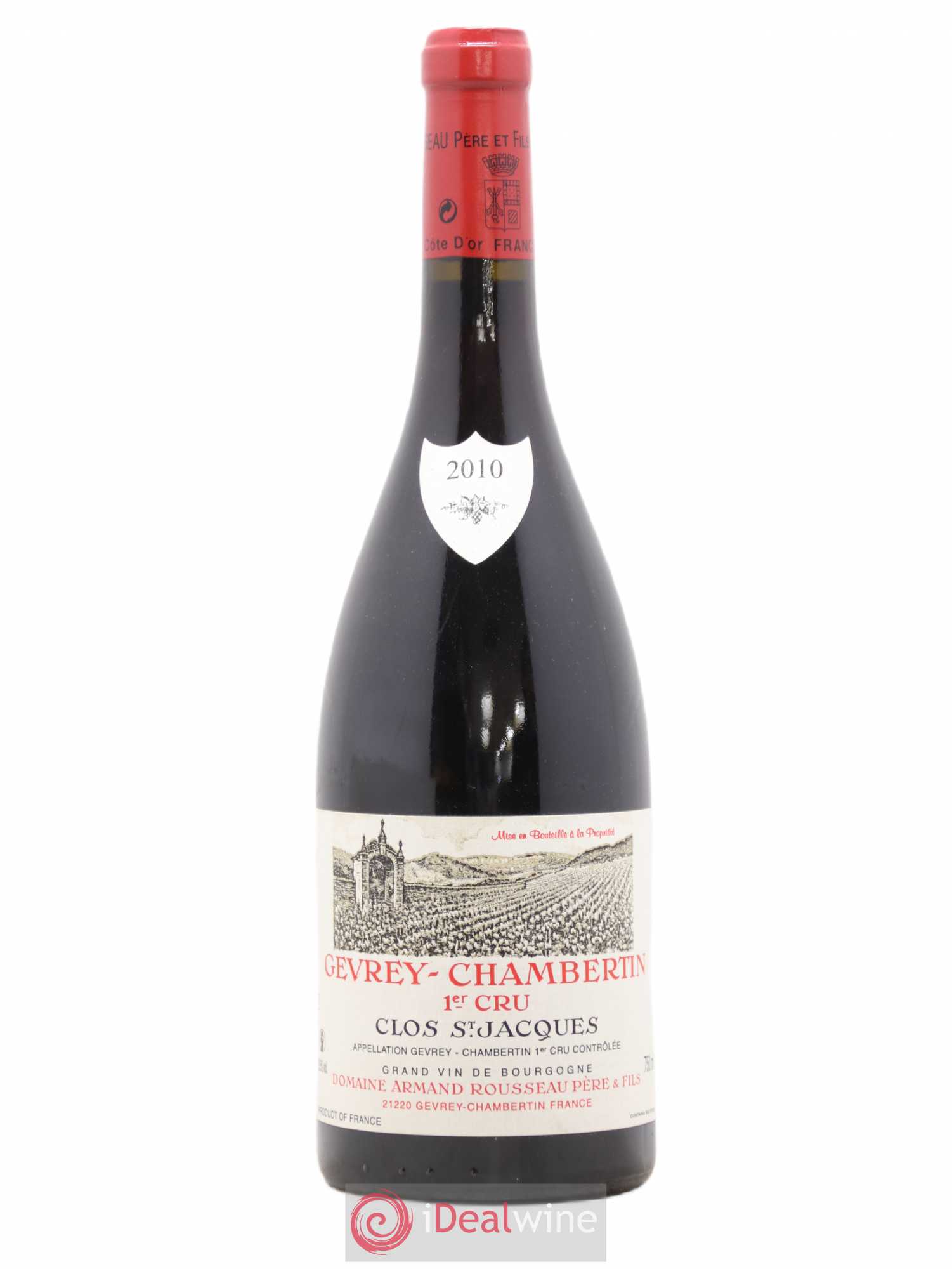 Gevrey-Chambertin 1er Cru Clos Saint-Jacques Armand Rousseau (Domaine) 2010 - Lot de 1 bouteille - 0