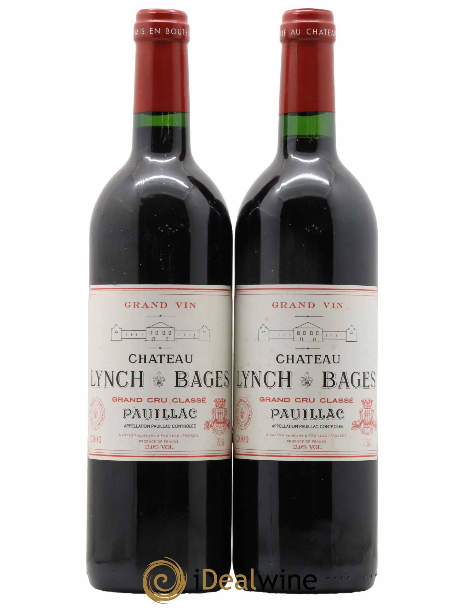 Château Lynch Bages 5ème Grand Cru Classé 2000 - Lot de 2 bouteilles - 0