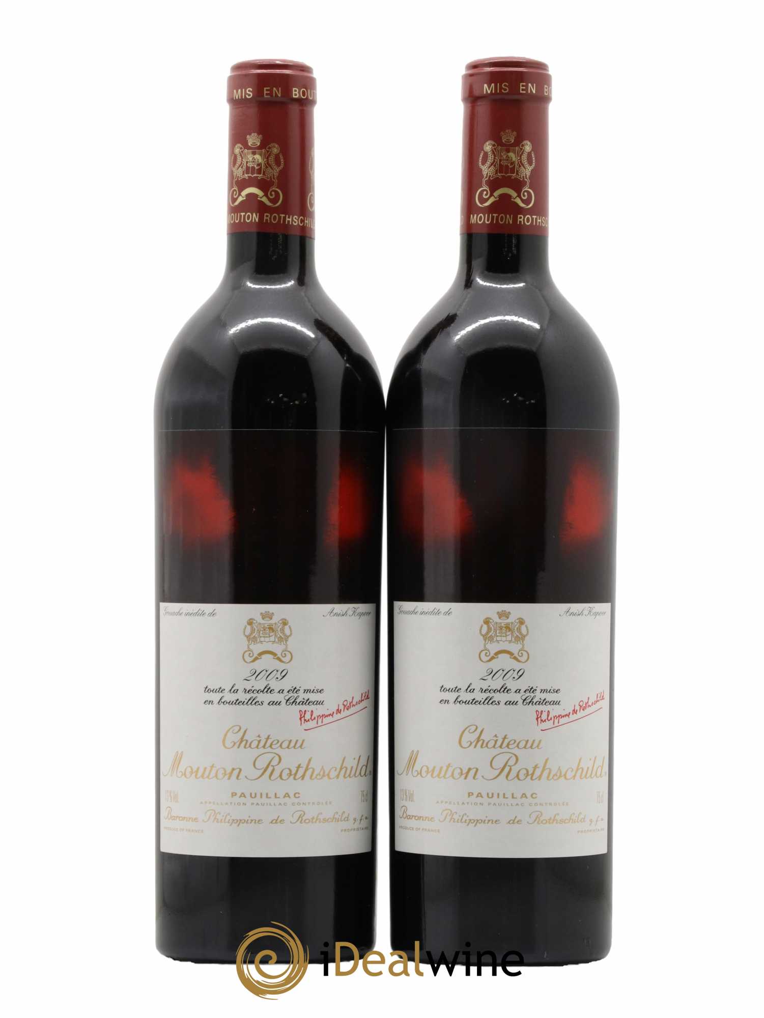 Château Mouton Rothschild 1er Grand Cru Classé 2009 - Lot de 2 bouteilles - 0