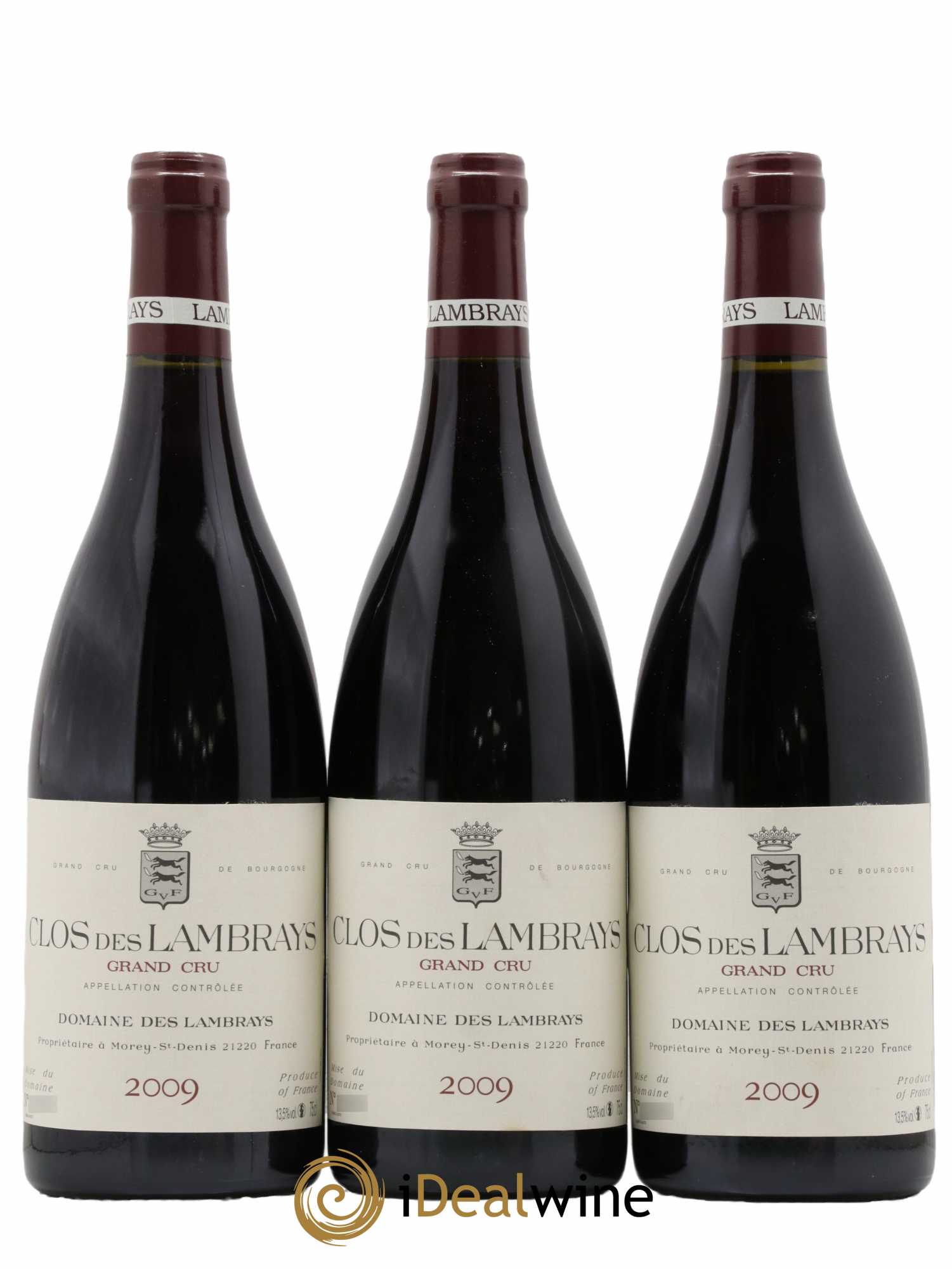 Clos des Lambrays Grand Cru Domaine des Lambrays 2009 - Lotto di 3 bottiglie - 0