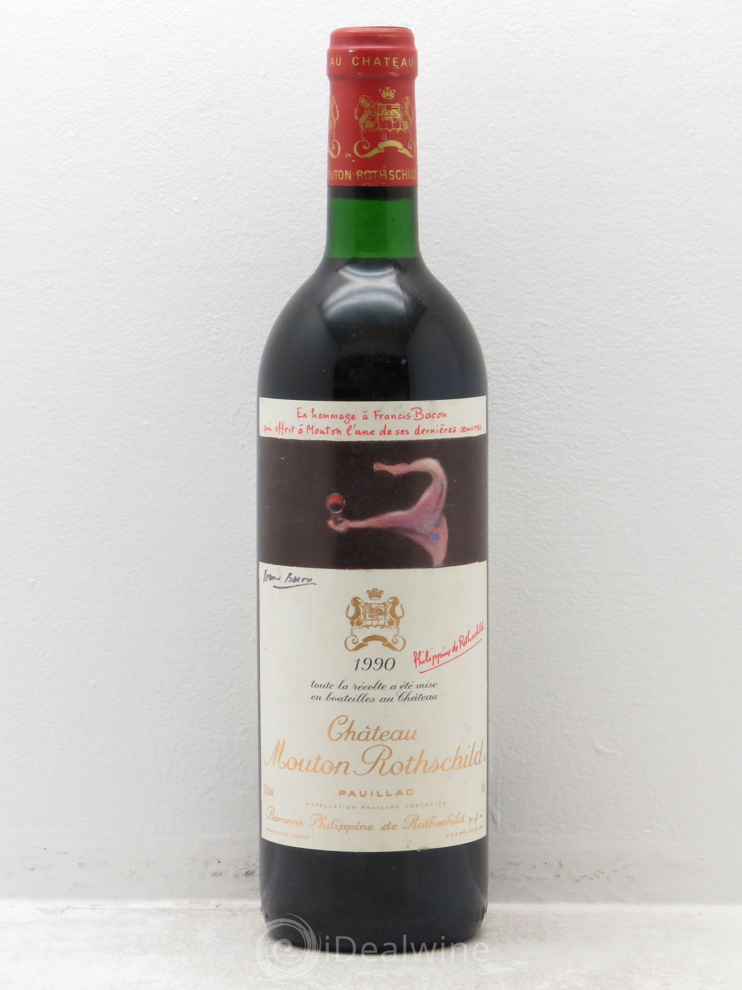 Château Mouton Rothschild 1er Grand Cru Classé 1990 - Lot de 1 bouteille - 0
