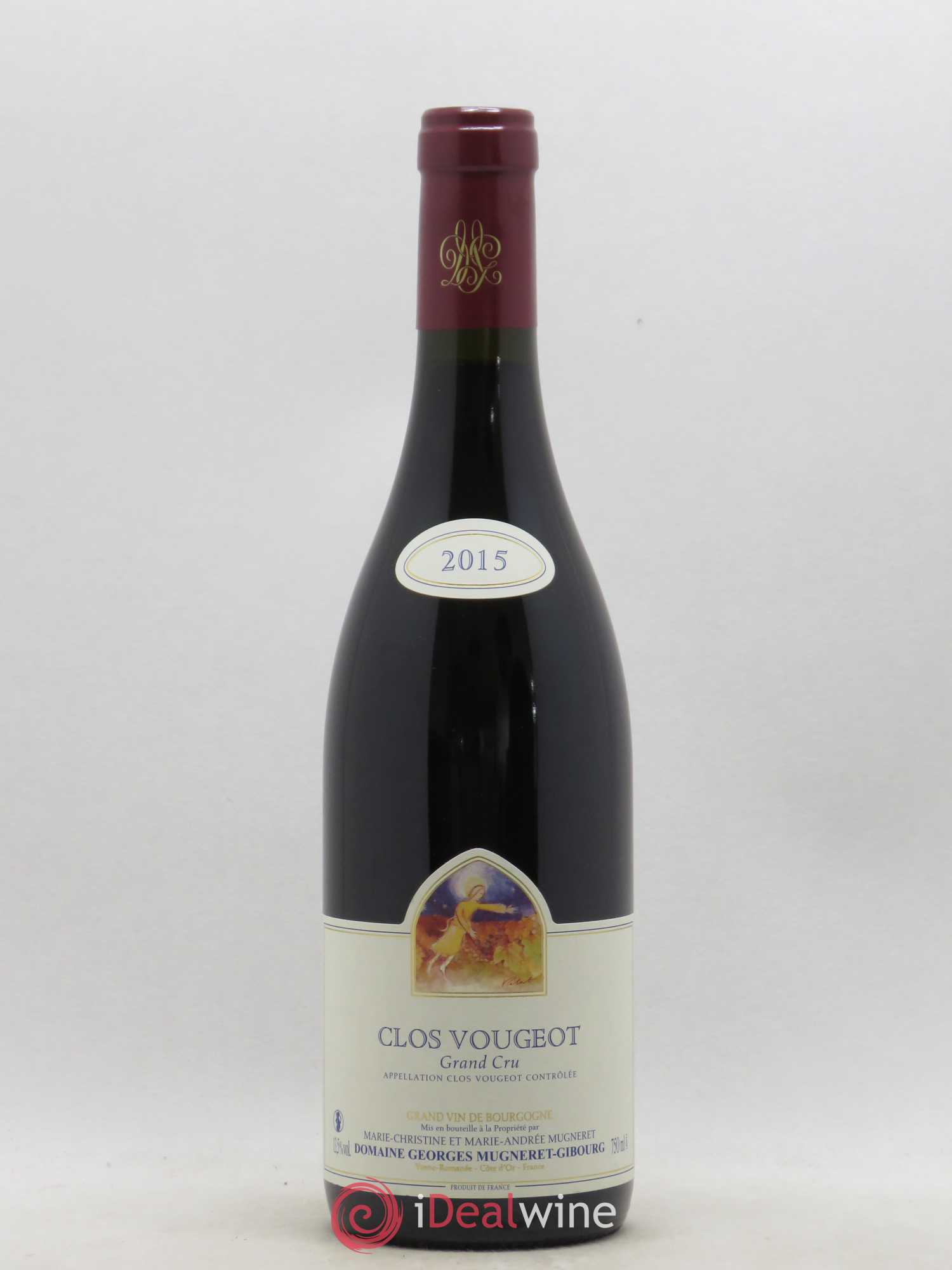 Clos de Vougeot Grand Cru Mugneret-Gibourg (Domaine) (sans prix de réserve) 2015 - Lot de 1 bouteille - 0