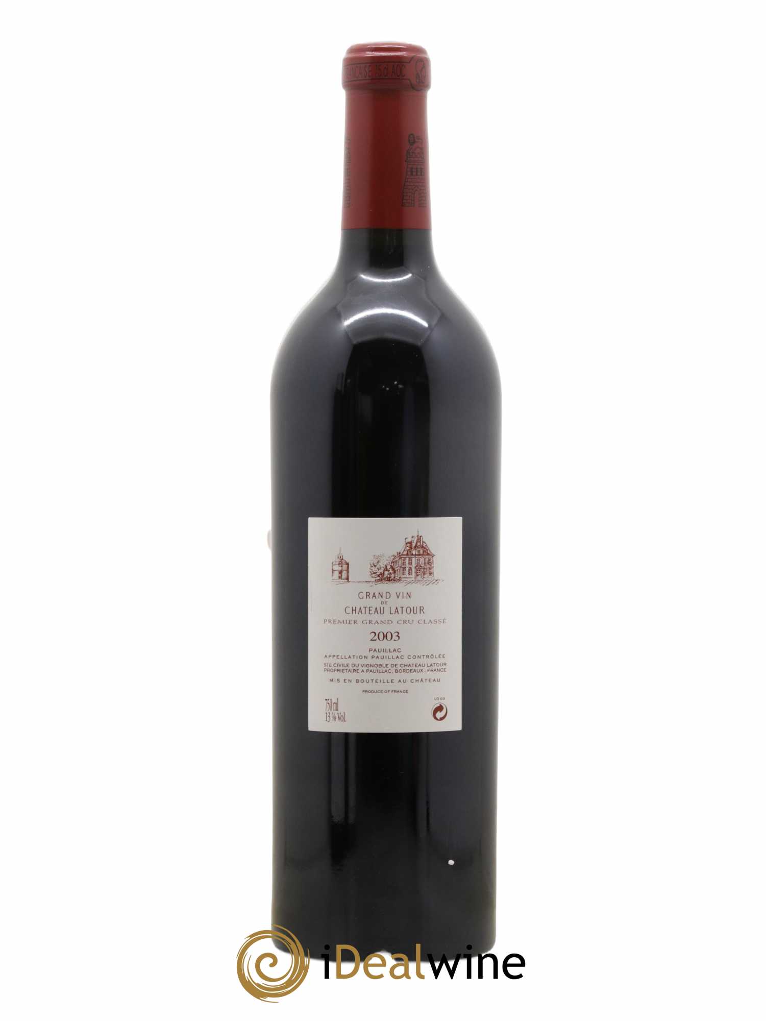 Château Latour 1er Grand Cru Classé  (sans prix de réserve) 2003 - Lot de 1 bouteille - 1