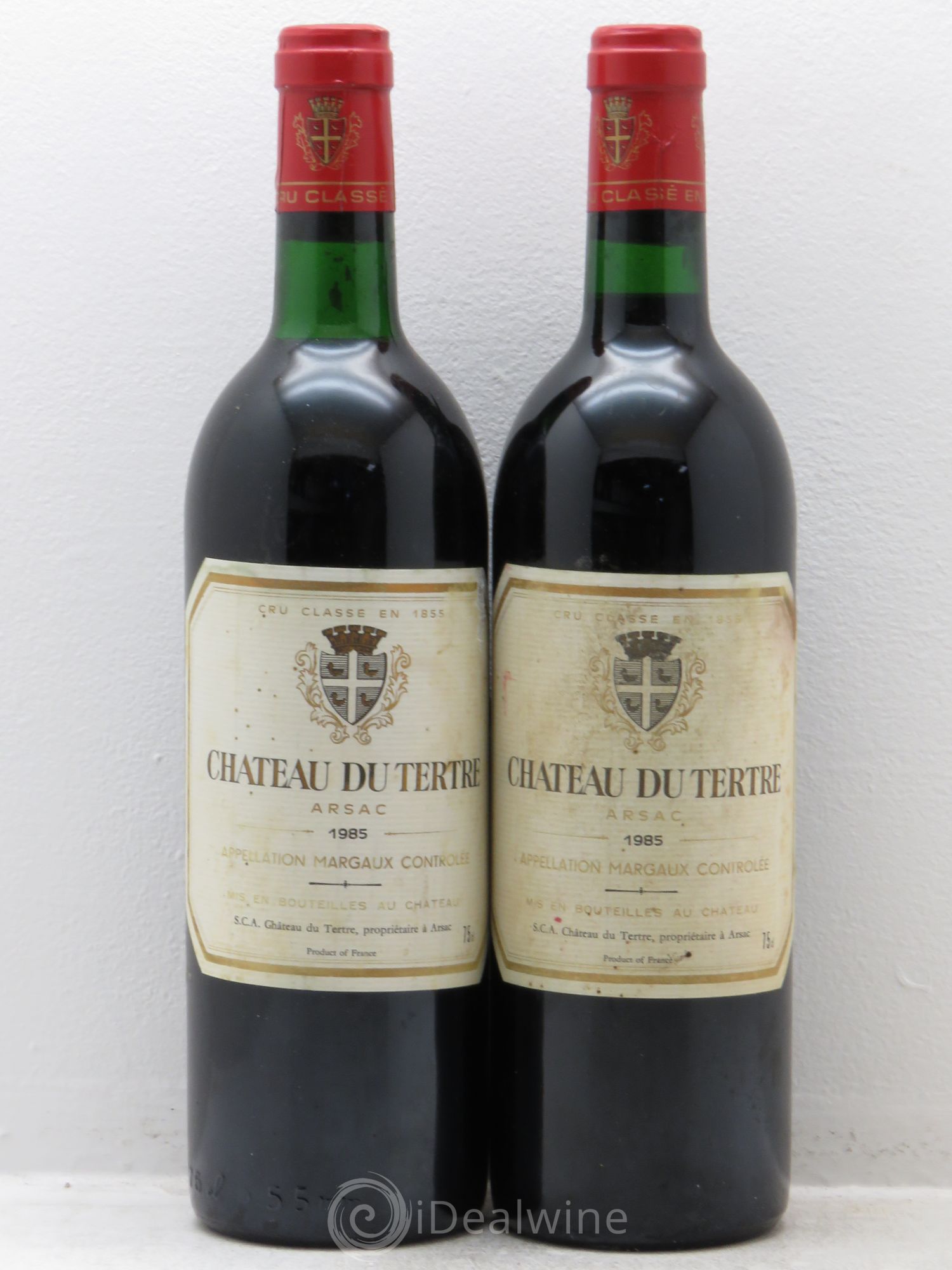 Château du Tertre 5ème Grand Cru Classé 1985 - Lot de 2 bouteilles - 0