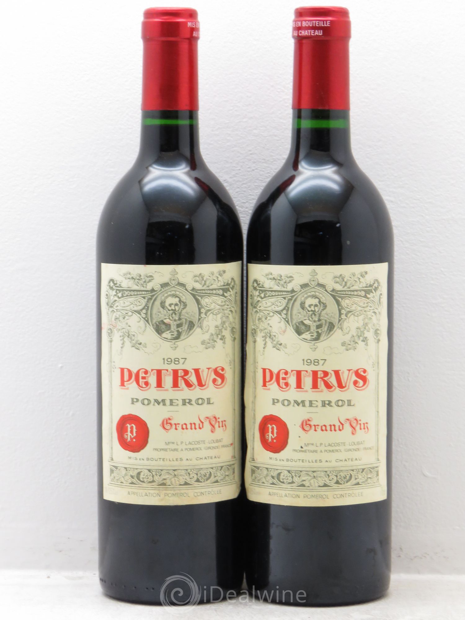 Petrus 1987 - Lot de 2 bouteilles - 0