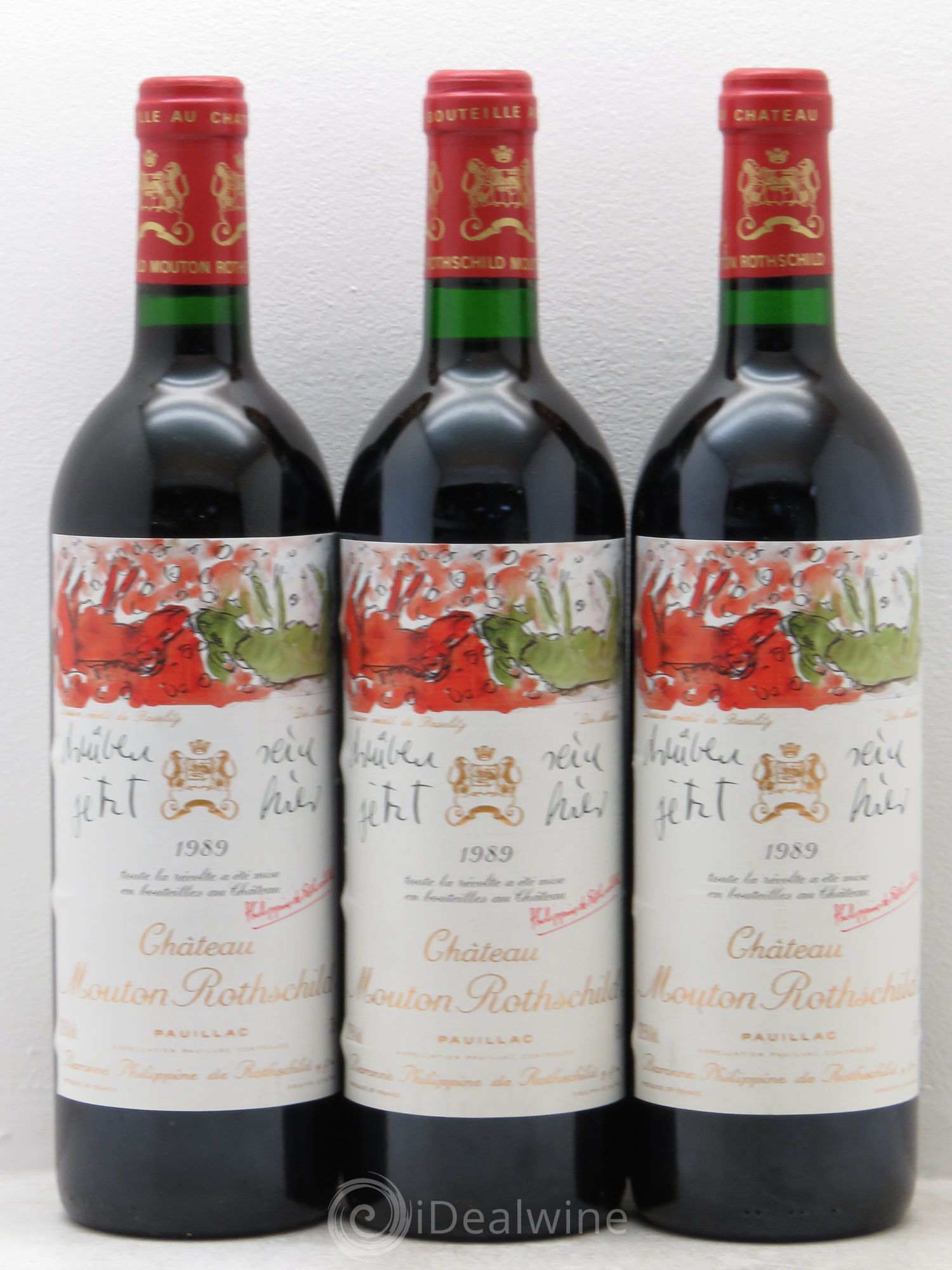 Château Mouton Rothschild 1er Grand Cru Classé 1989 - Lot de 6 bouteilles - 2