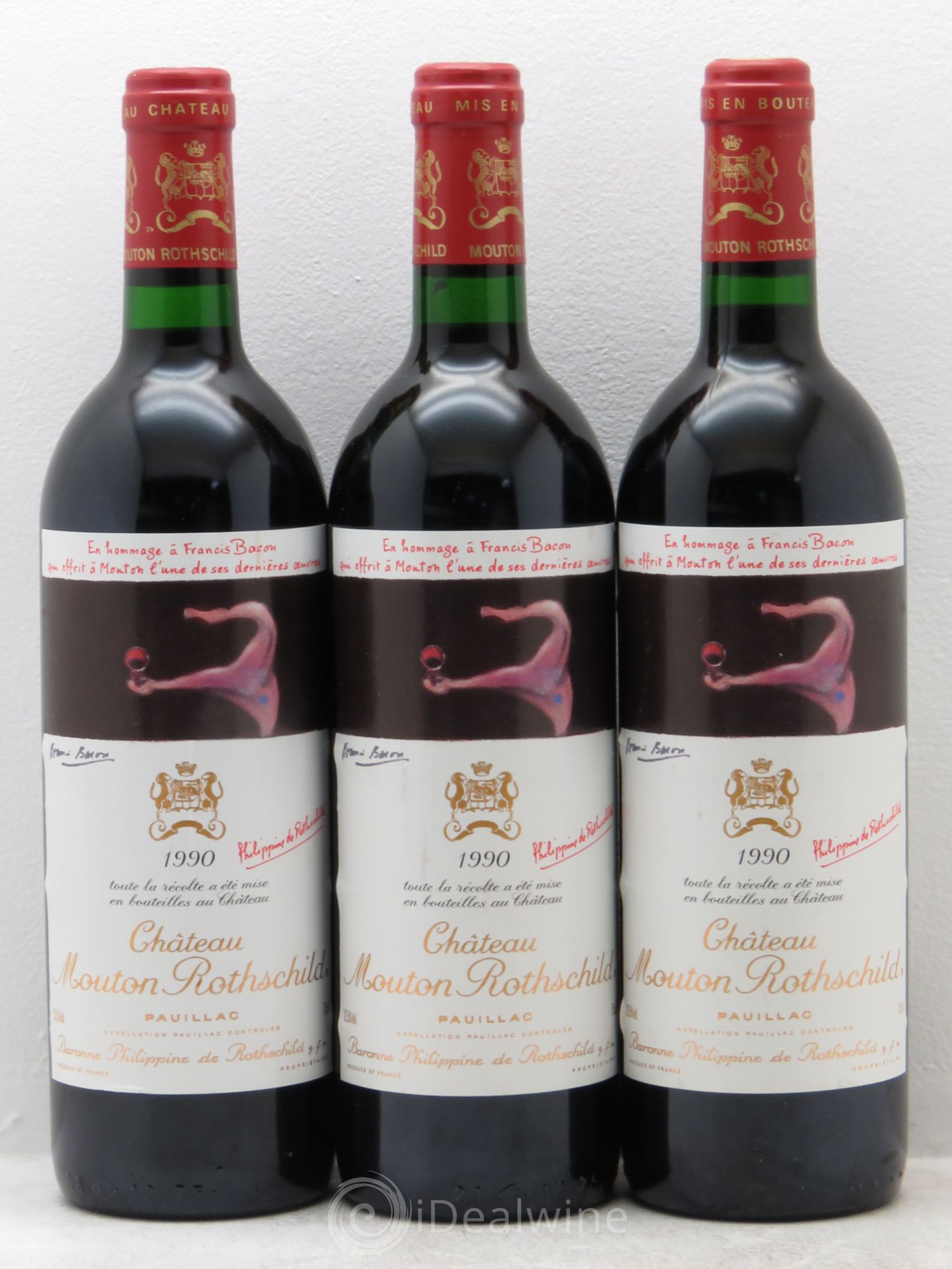 Château Mouton Rothschild 1er Grand Cru Classé 1990 - Lot de 6 bouteilles - 2