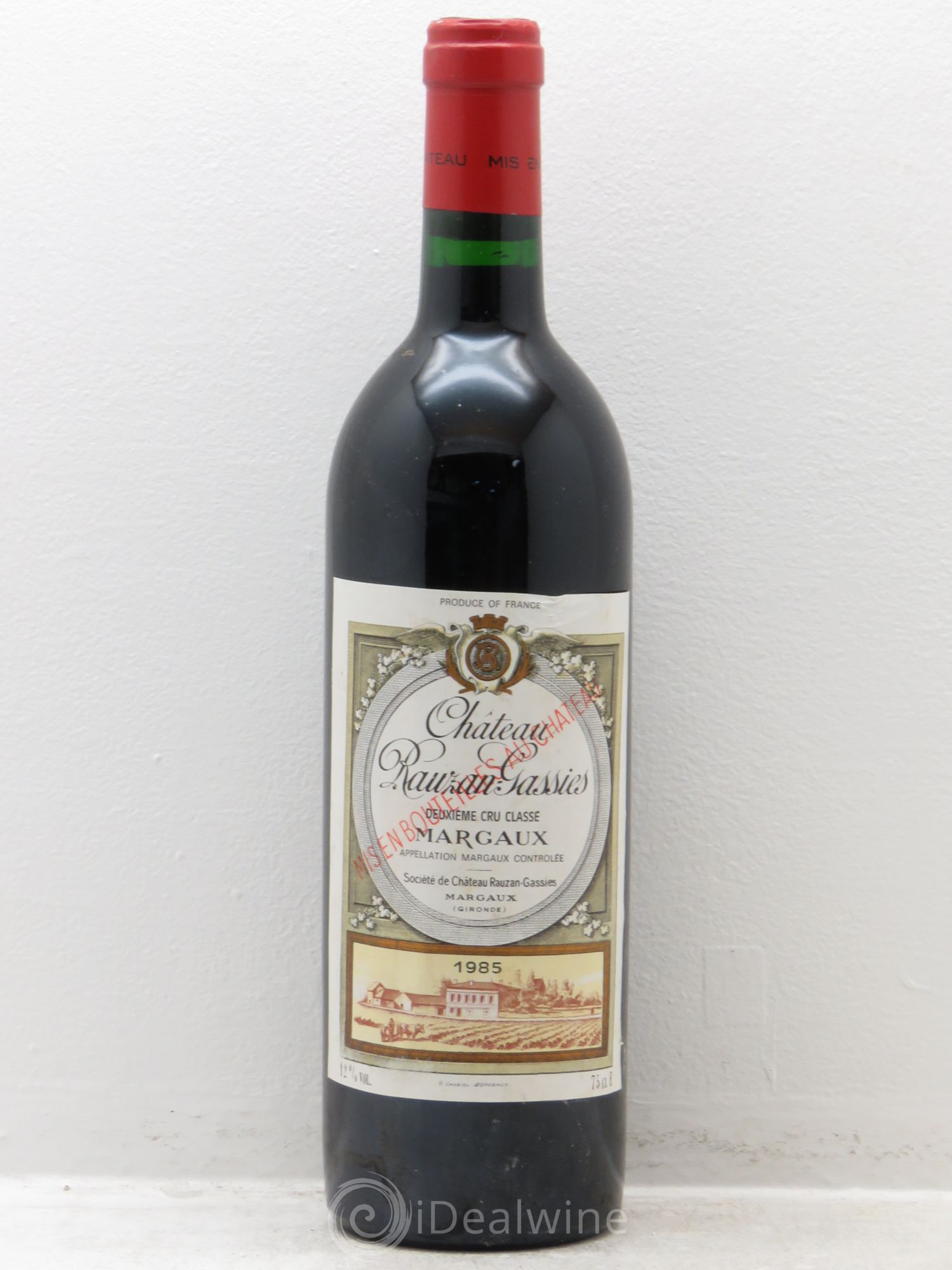 Château Rauzan-Gassies 2ème Grand Cru Classé 1985 - Lot de 6 bouteilles - 0