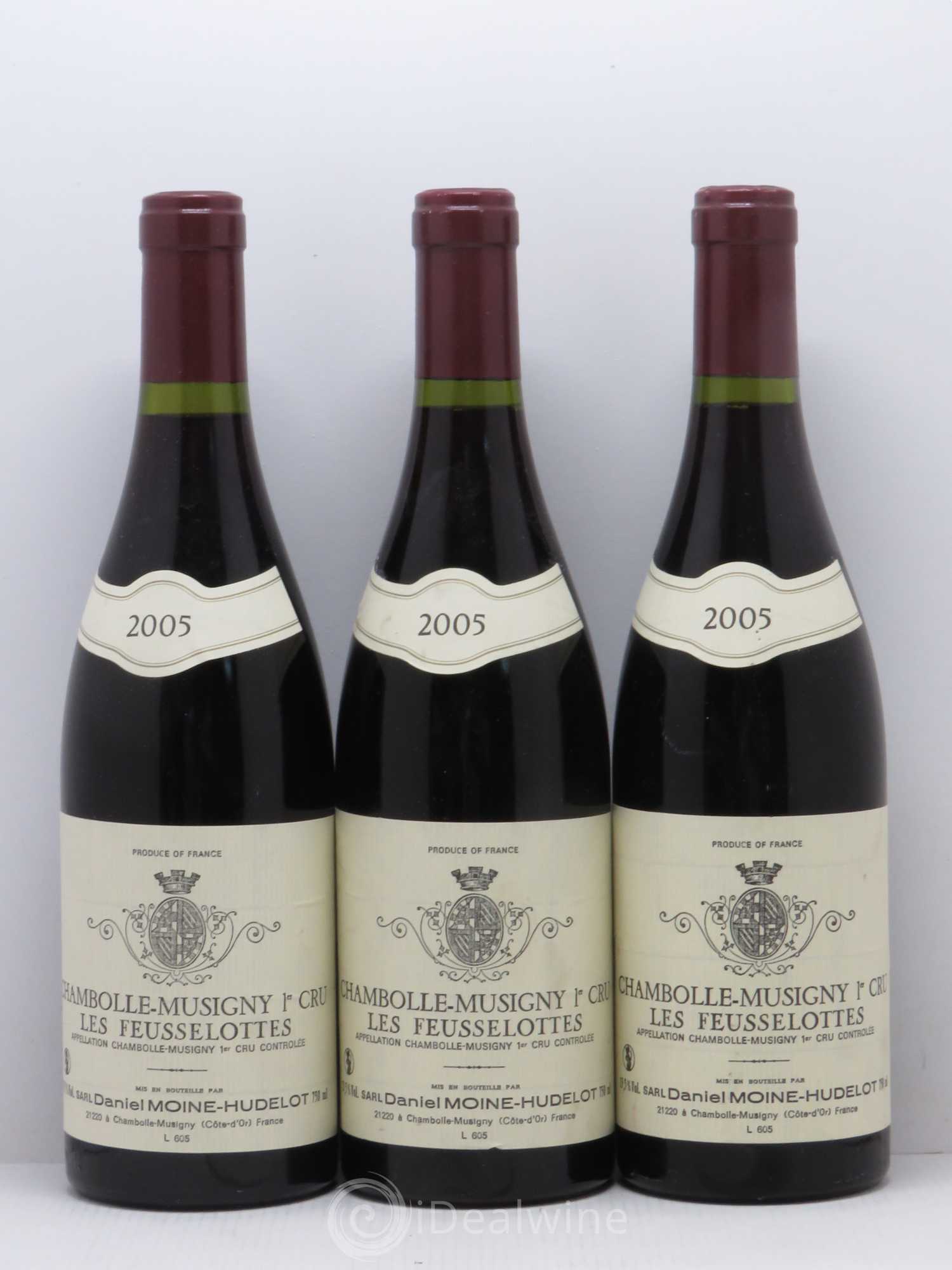 Chambolle-Musigny 1er Cru Les Feusselottes Moine-Hudelot (Domaine) 2005 - Lot de 3 bouteilles - 0