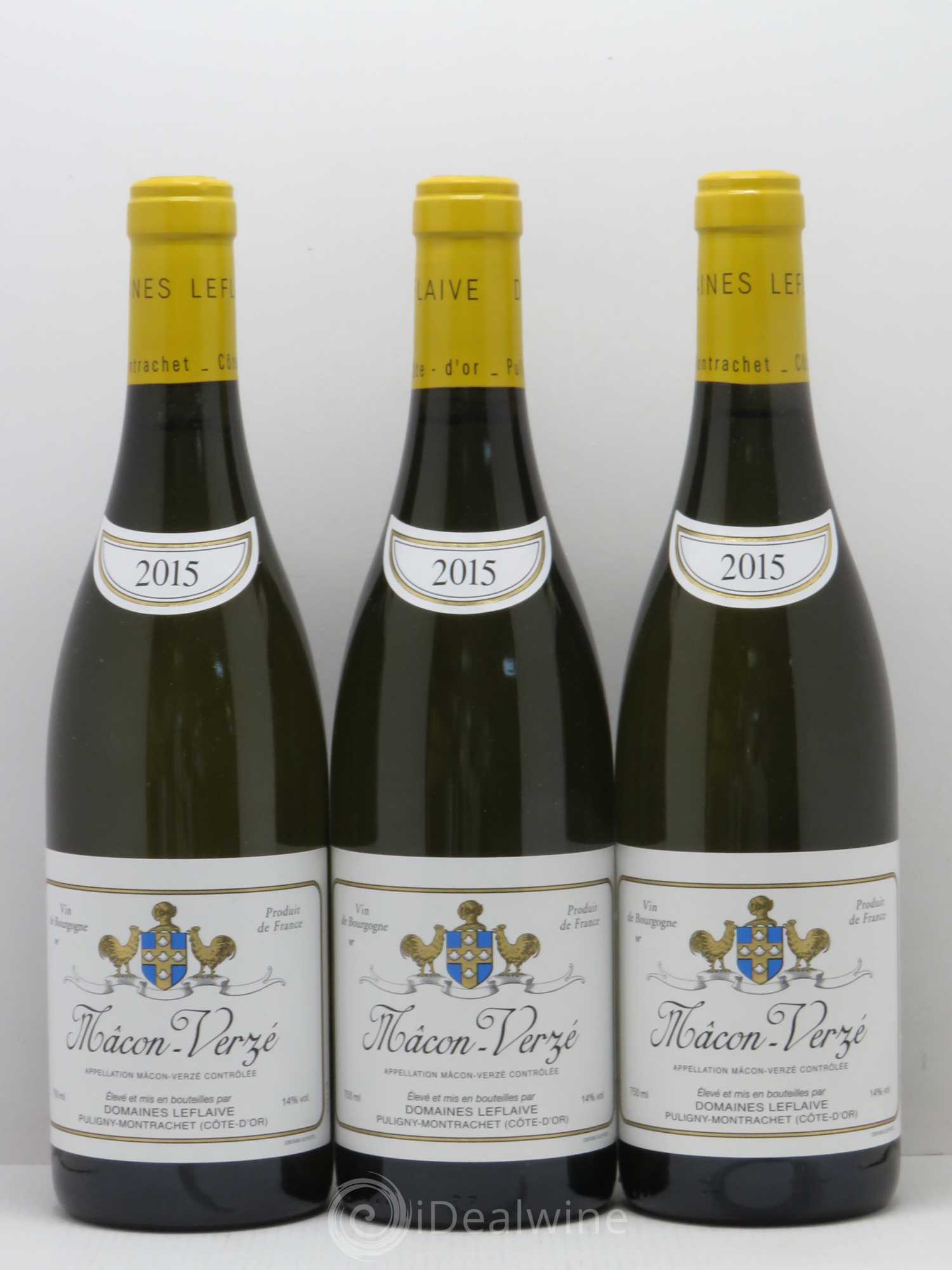 Mâcon Verzé Leflaive (Domaine) 2015 - Lot de 3 bouteilles - 0