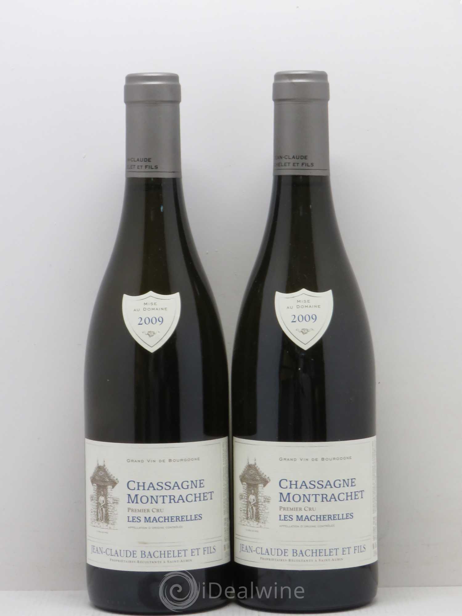 Chassagne-Montrachet 1er Cru Mascherelles Jc Bachelet 2009 - Lot de 2 bouteilles - 0