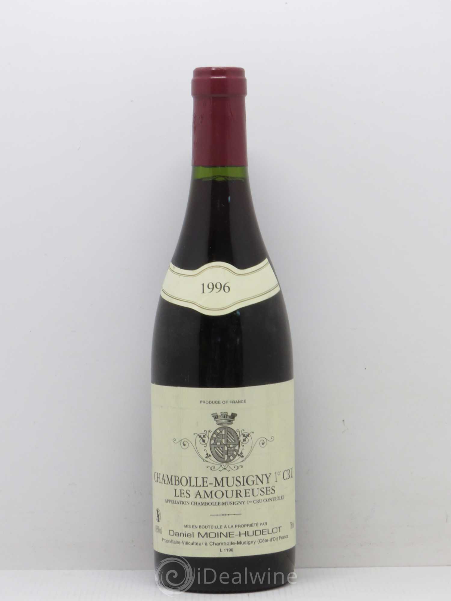 Chambolle-Musigny 1er Cru Les Amoureuses Moine-Hudelot (Domaine) 1996 - Lot de 1 bouteille - 0