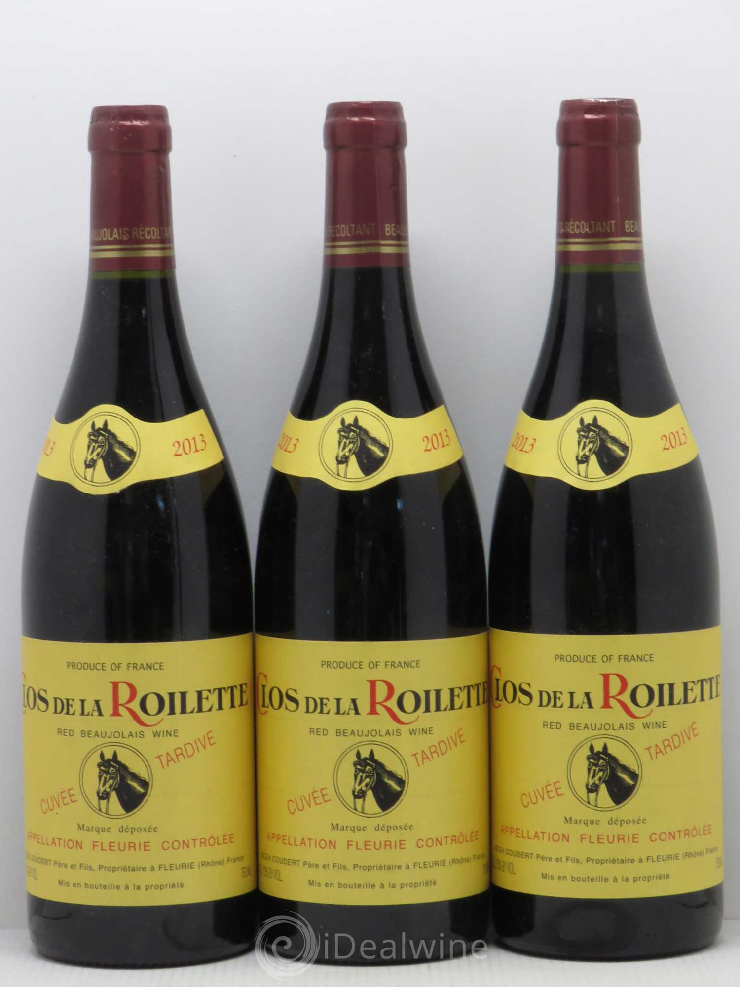 Fleurie Cuvée Tardive Clos de la Roilette 2013 - Lot de 3 bouteilles - 0
