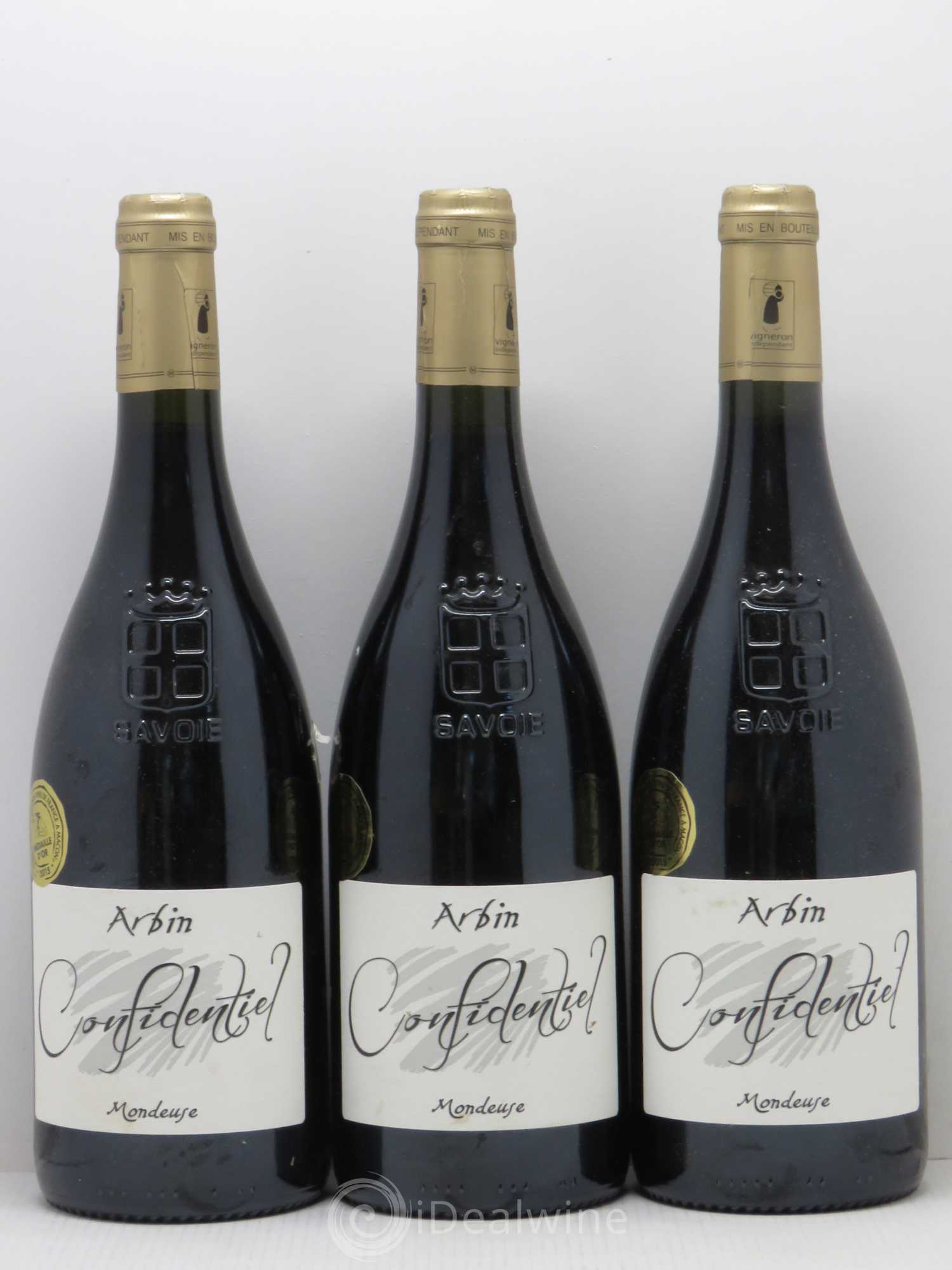Vin de Savoie Mondeuse Confidentiel Les Fils de Charles Trosset 2014 - Posten von 3 Flaschen - 0