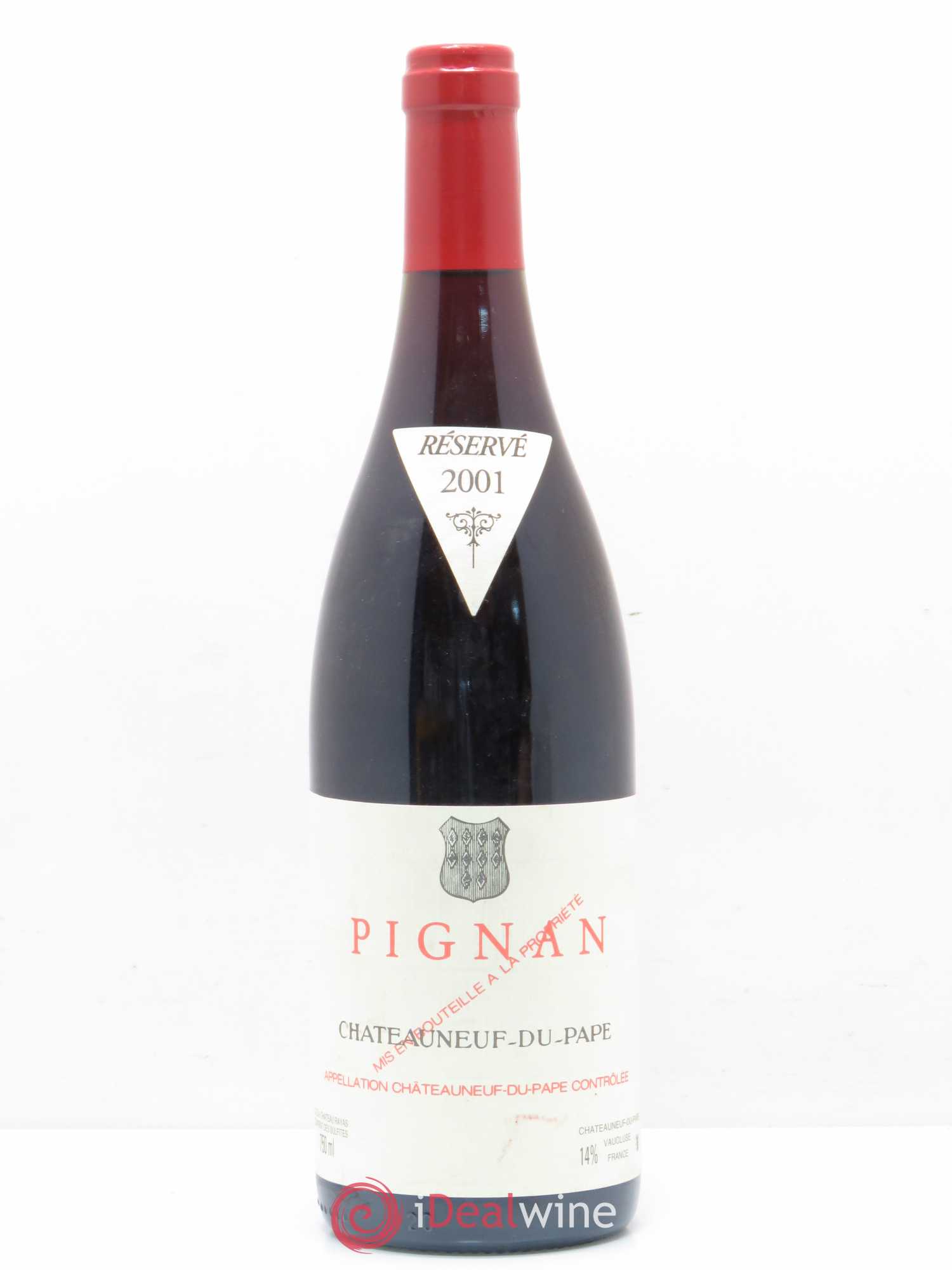 Châteauneuf-du-Pape Pignan Emmanuel Reynaud 2001 - Lot de 1 bouteille - 0