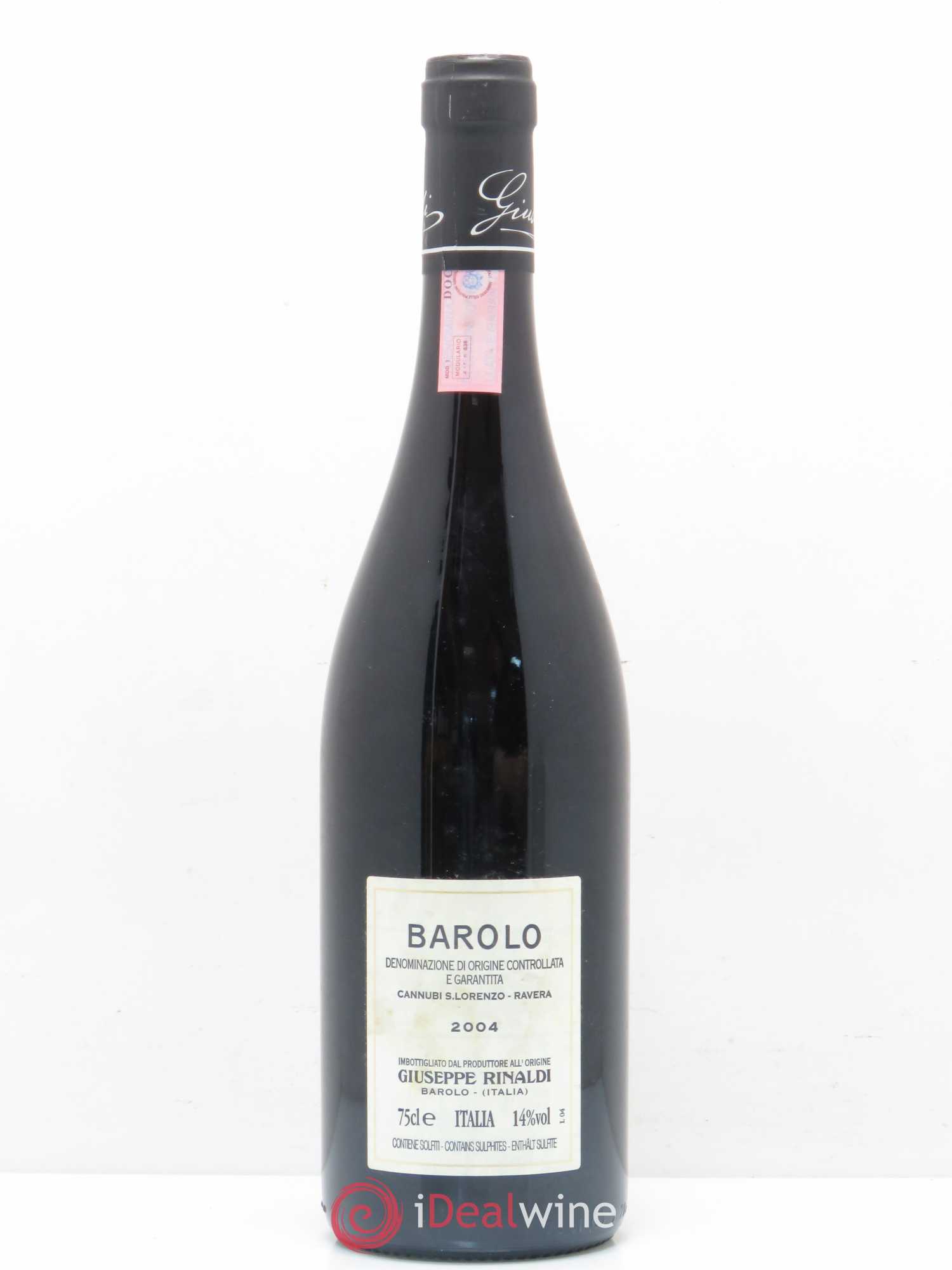 Barolo Cannubi Giuseppe Rinaldi 2004 - Lot of 1 bottle - 1