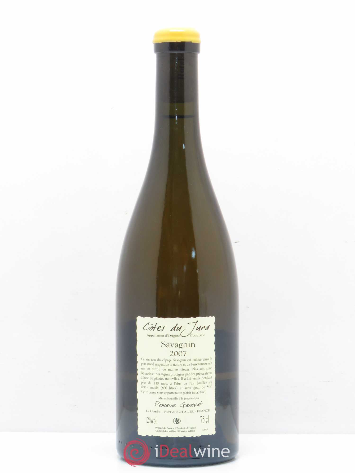 Côtes du Jura Les Vignes de mon Père Jean-François Ganevat (Domaine) 2007 - Lot de 1 bouteille - 1