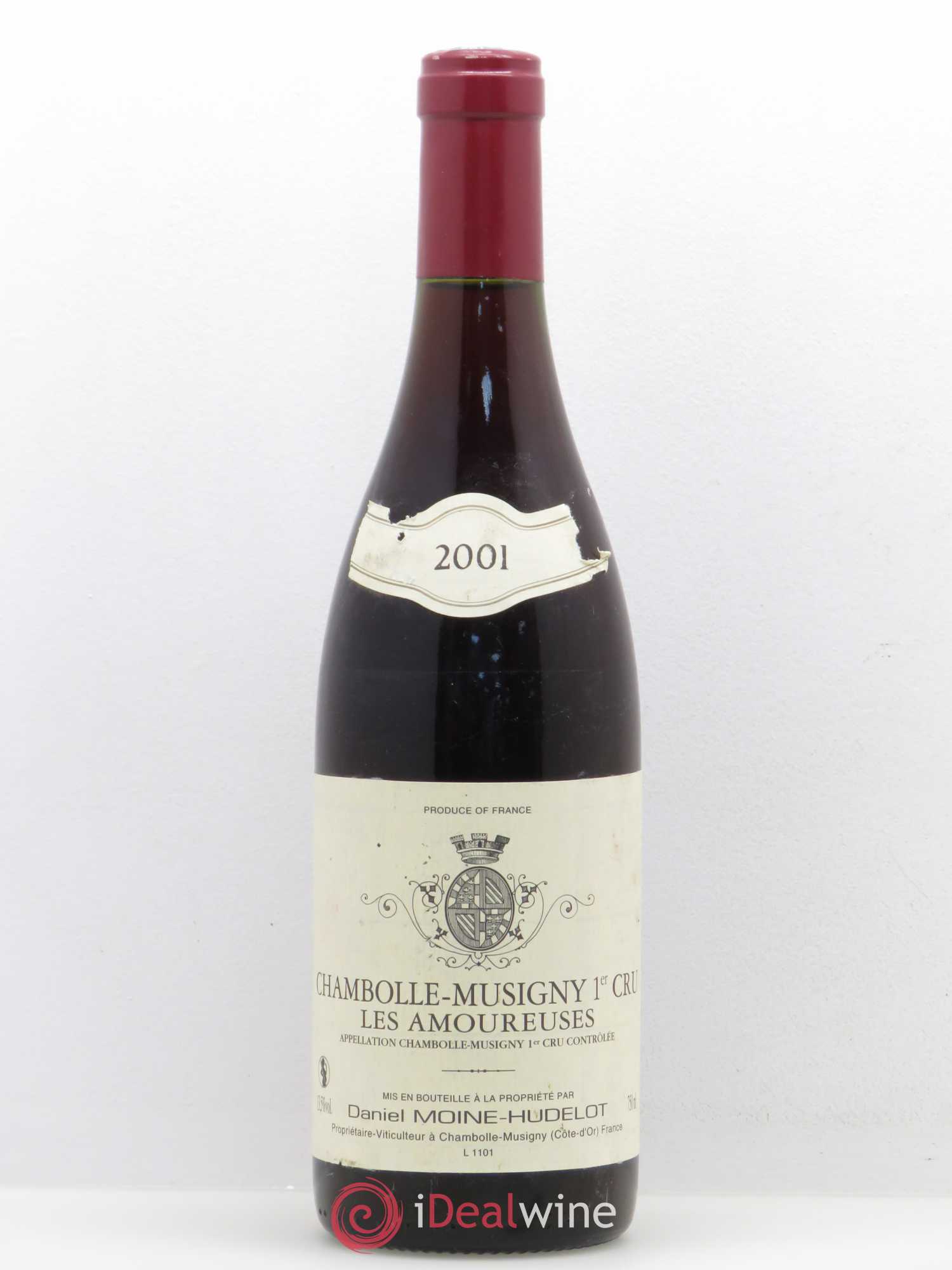 Chambolle-Musigny 1er Cru Les Amoureuses Moine-Hudelot (Domaine) 2001 - Lot de 1 bouteille - 0