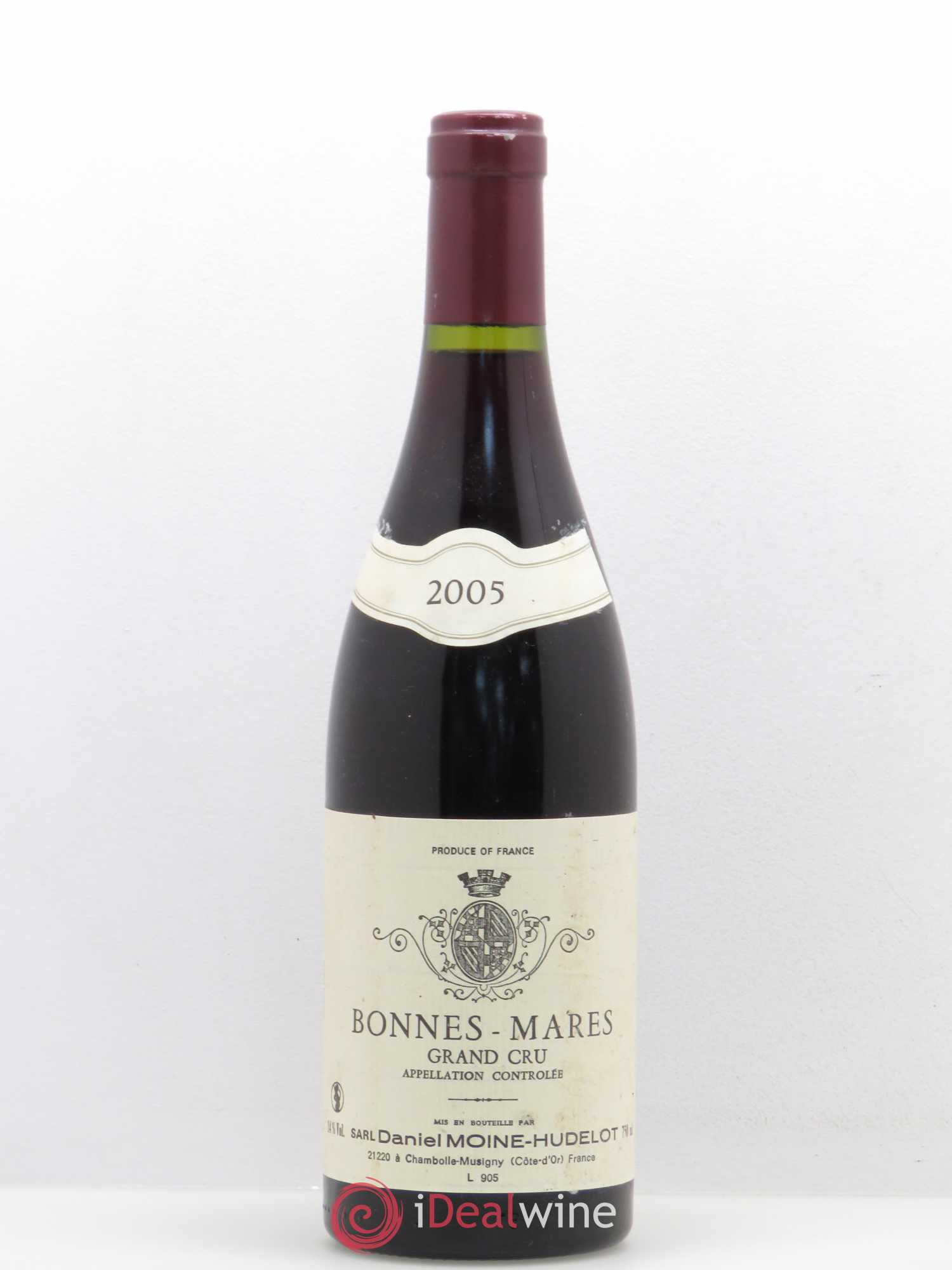 Bonnes-Mares Grand Cru Moine-Hudelot (Domaine) 2005 - Lot de 1 bouteille - 0