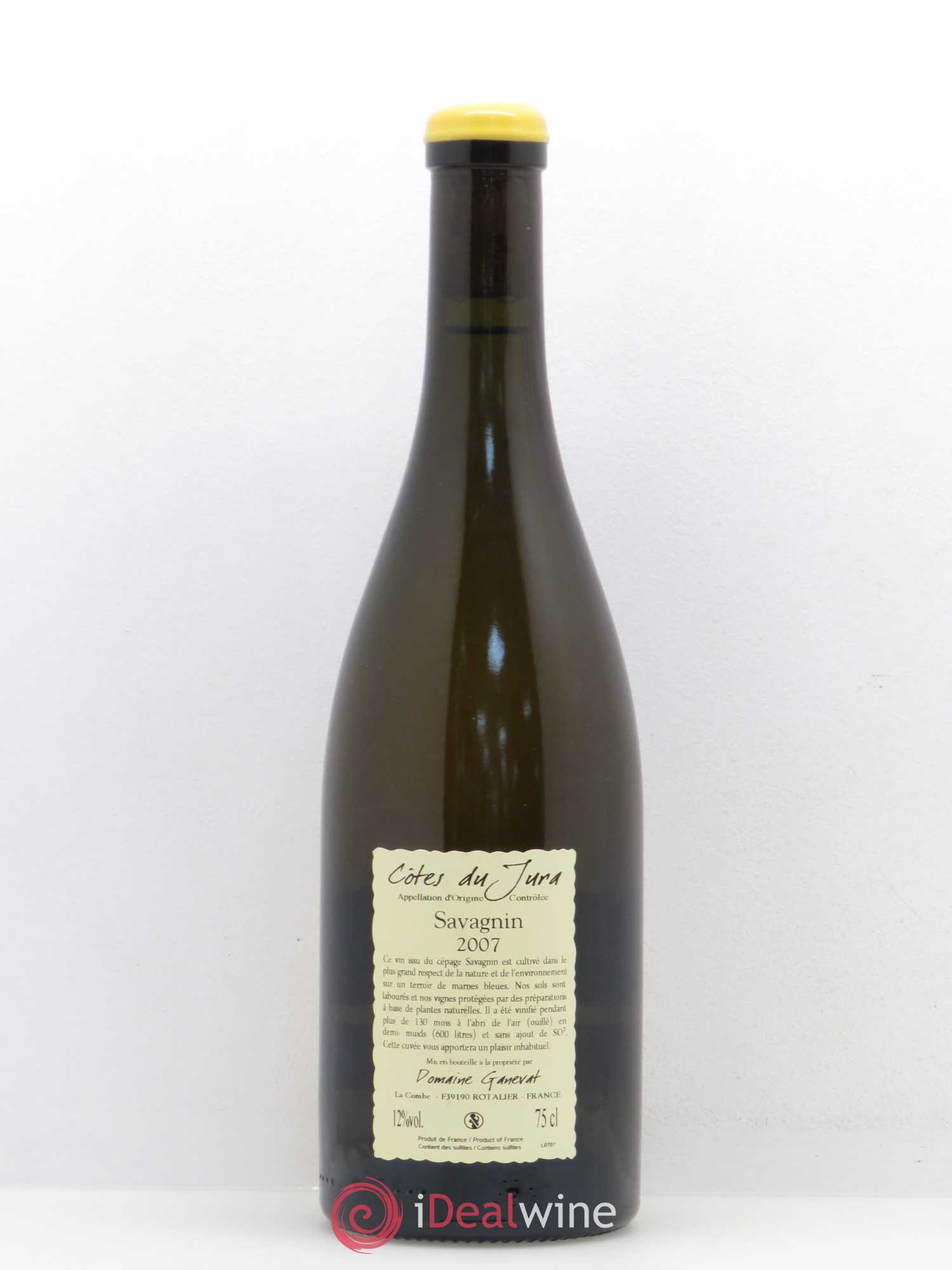 Côtes du Jura Les Vignes de mon Père Jean-François Ganevat (Domaine) 2007 - Lot de 1 bouteille - 1