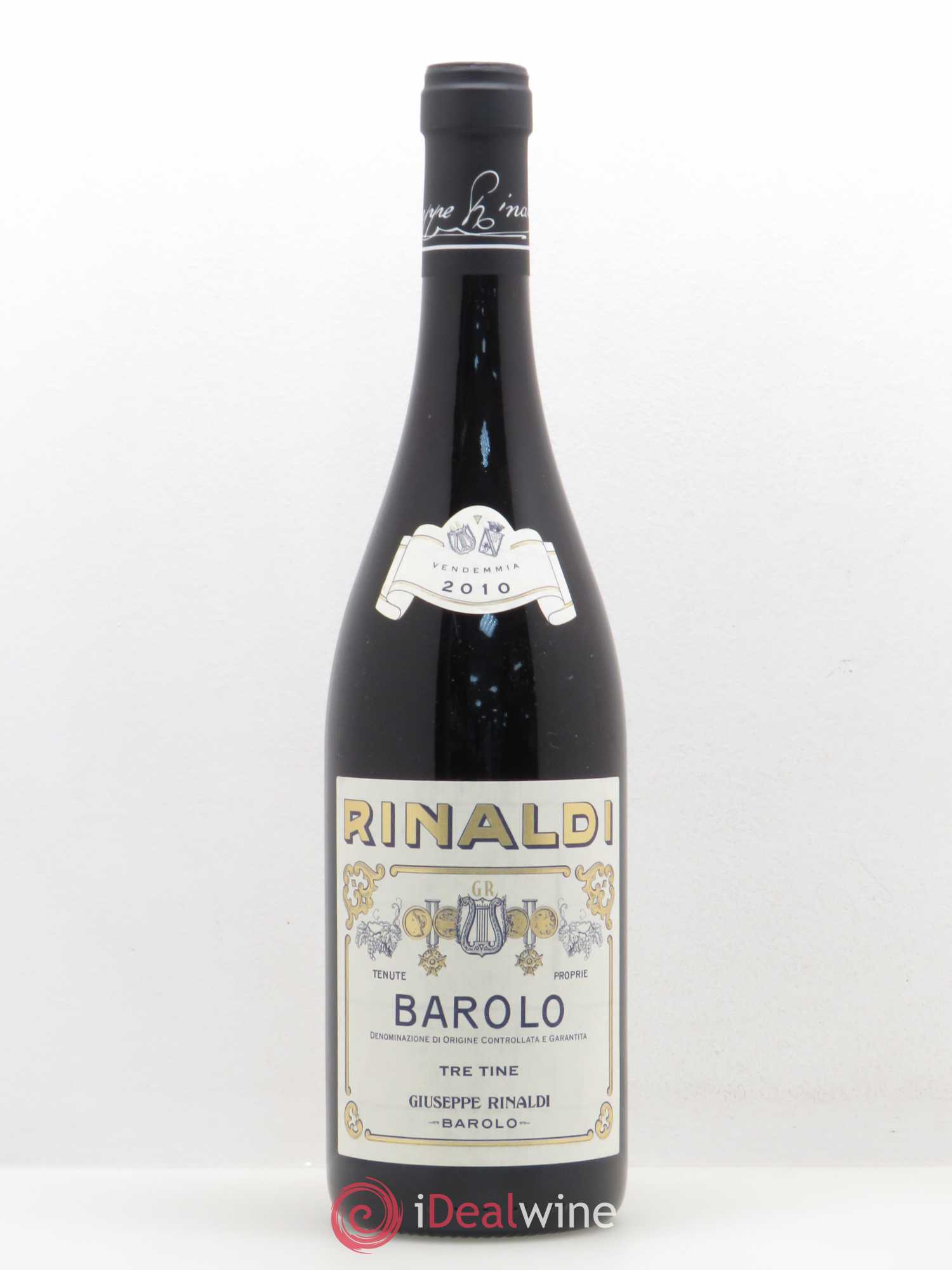 Barolo Cannubi Tre Tine Giuseppe Rinaldi 2010 - Lot de 1 bouteille - 0