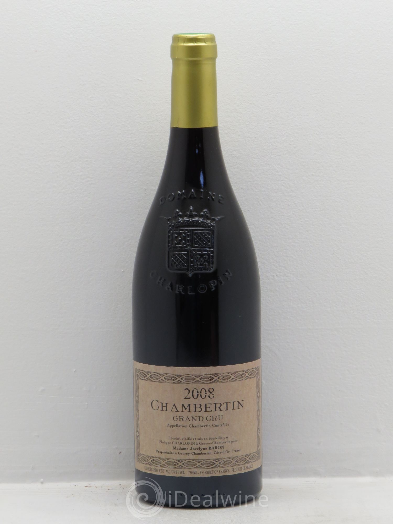 Chambertin Grand Cru Charlopin 2008 - Lot de 1 bouteille - 0