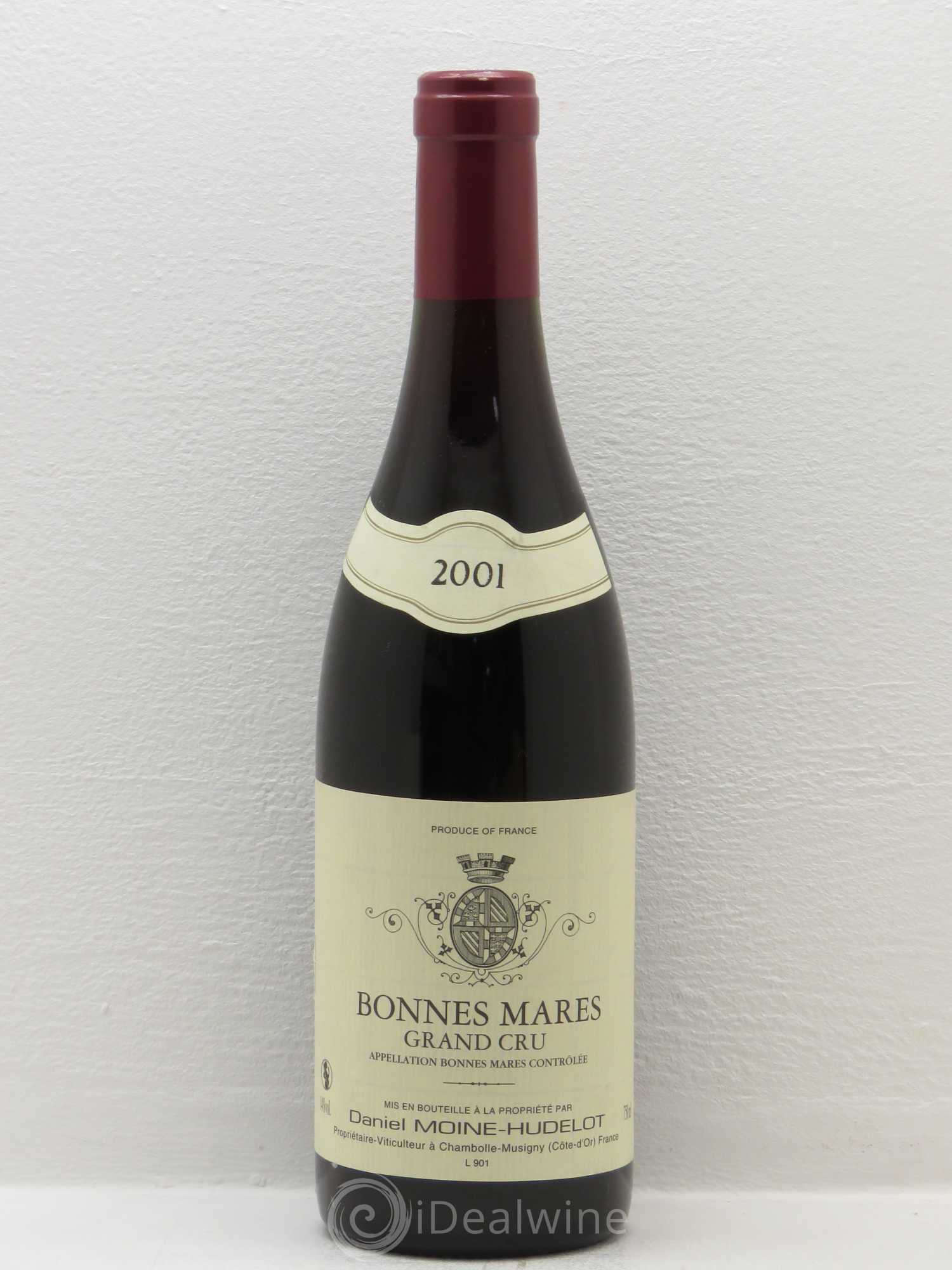Bonnes-Mares Grand Cru Moine-Hudelot (Domaine) 2001 - Lot de 1 bouteille - 0