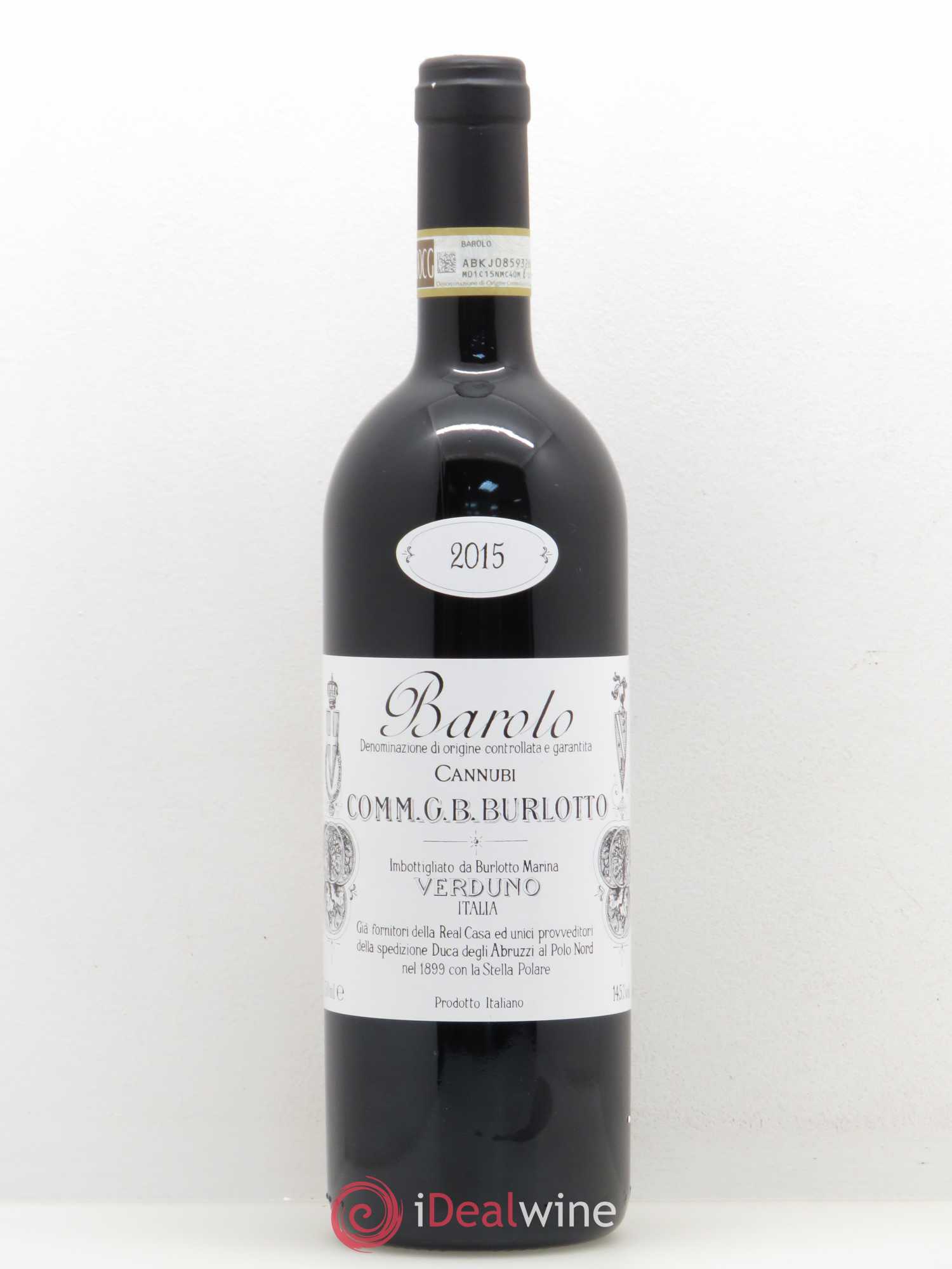 Barolo Cannubi Burlotto (sans prix de réserve) 2015 - Posten von 1 Flasche - 0