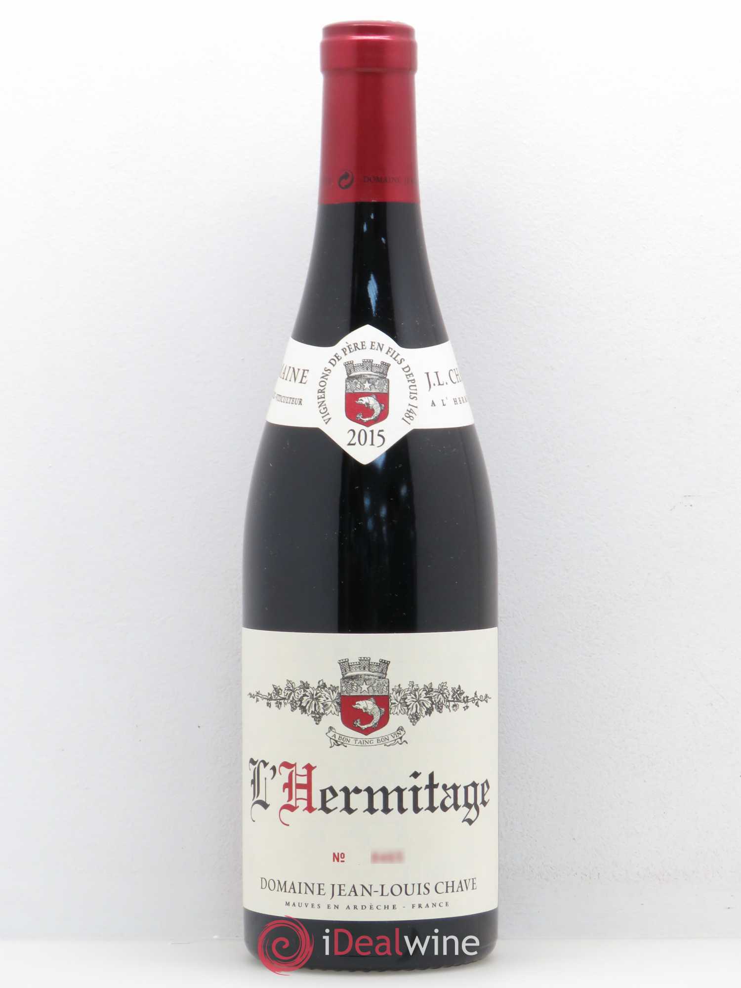 Hermitage Jean-Louis Chave 2015 - Lot de 1 bouteille - 0
