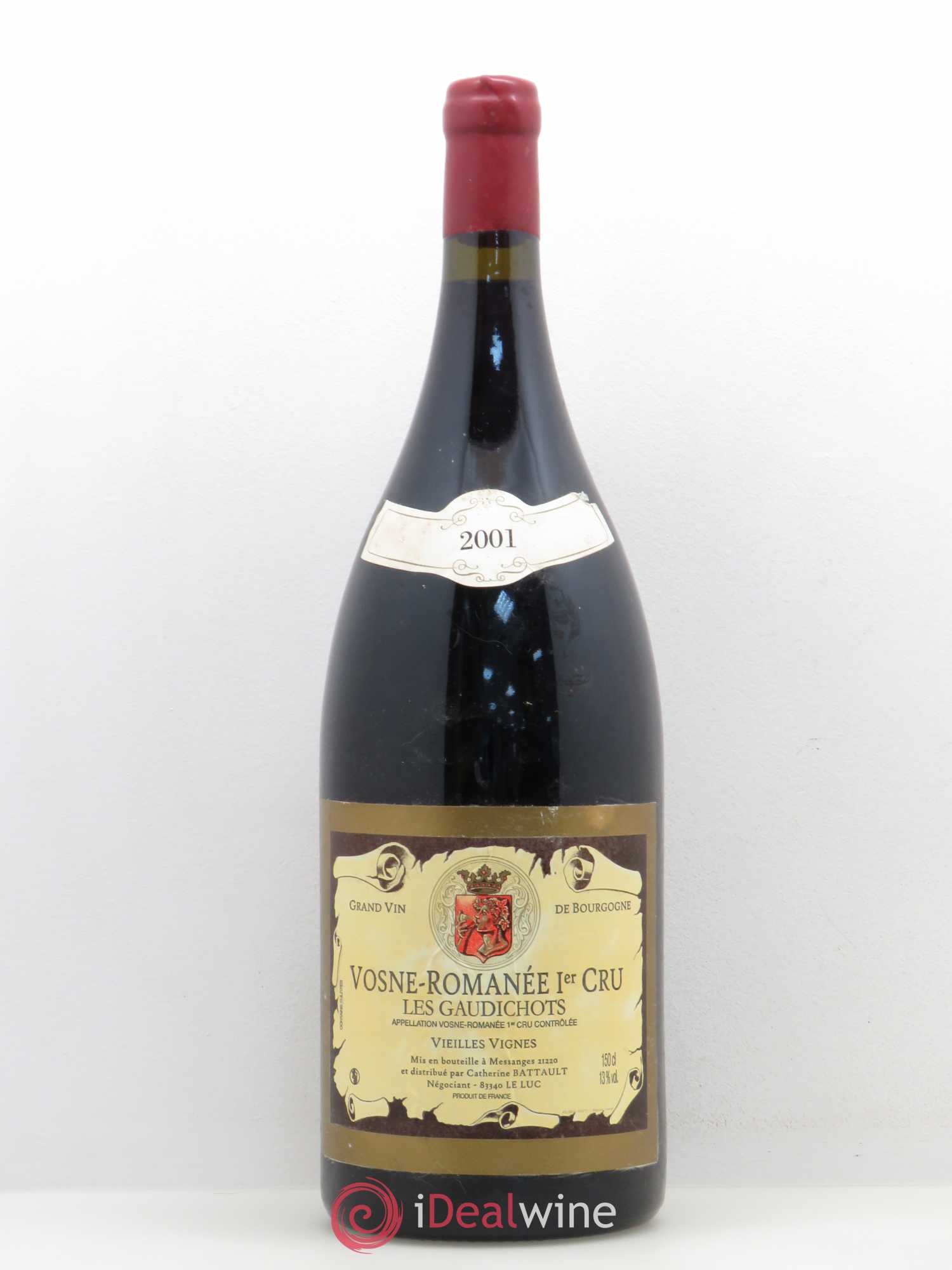 Vosne-Romanée 1er Cru Gaudichots Vigot Battault 2001 - Posten von 1 Magnum - 0