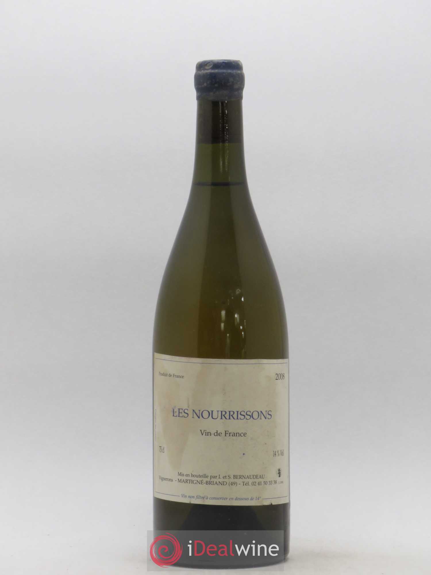 Vin de France Les Nourrissons Stéphane Bernaudeau 2008 - Lot de 1 bouteille - 0
