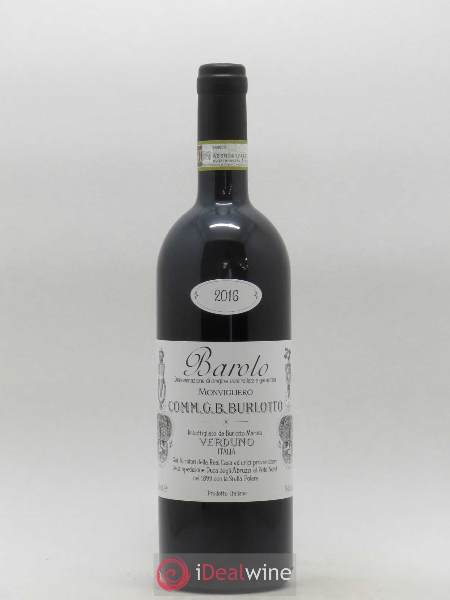 Barolo DOCG Monvigliero Comm. Giovan Battista Burlotto 2016 - Lot de 1 bouteille - 0