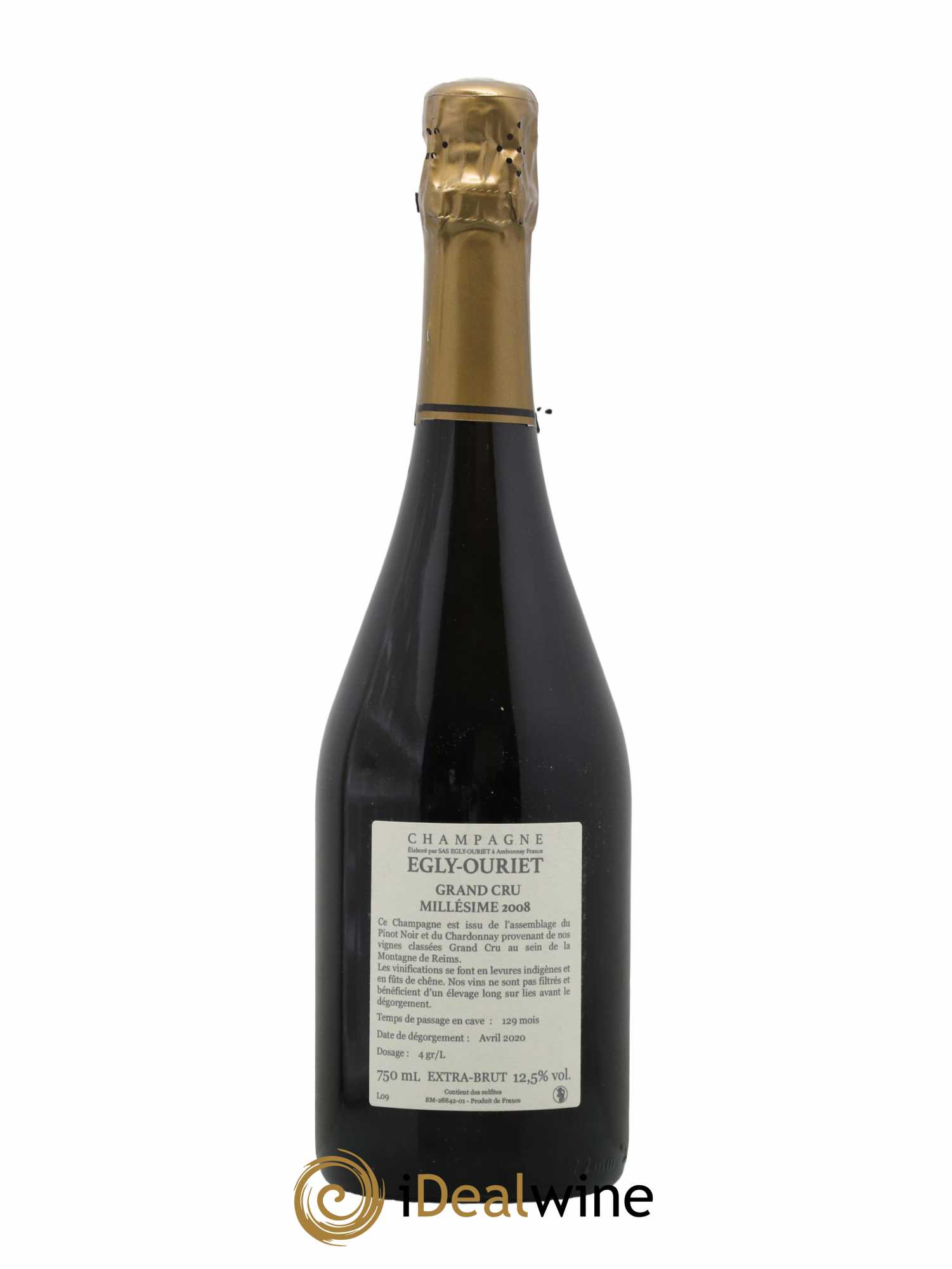 Ambonnay Vieilles Vignes Brut Millésimé Egly-Ouriet 2008 - Lot de 1 bouteille - 1
