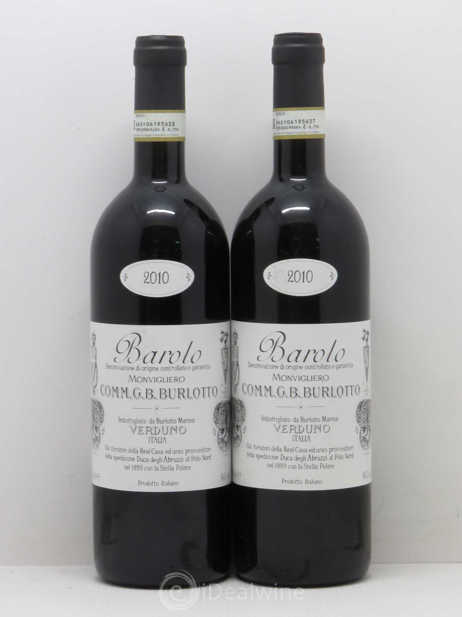 Barolo Monvigliero Burlotto 2010 - Posten von 2 Flaschen - 0