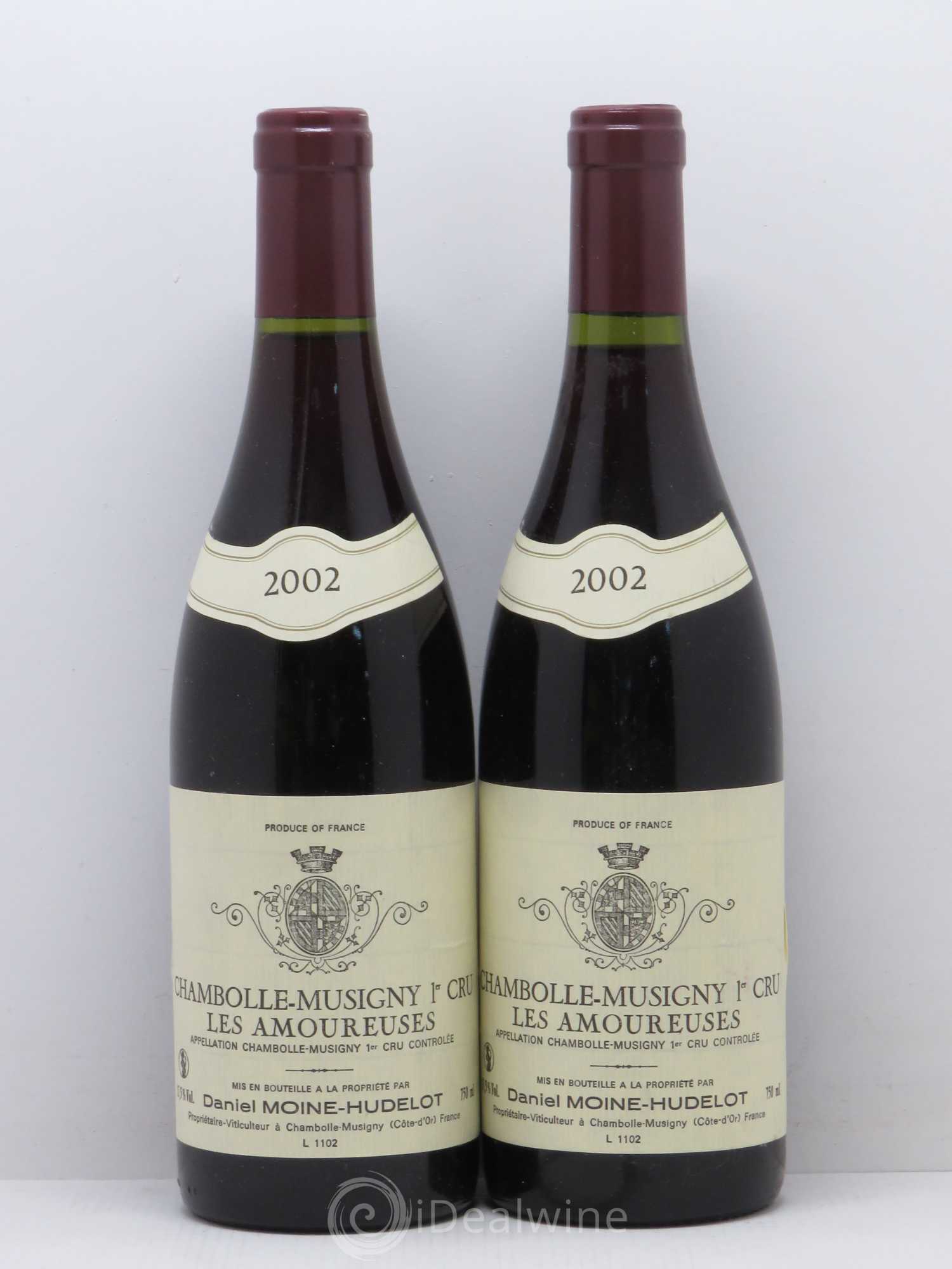 Chambolle-Musigny 1er Cru Les Amoureuses Moine-Hudelot (Domaine) 2002 - Lot de 2 bouteilles - 0