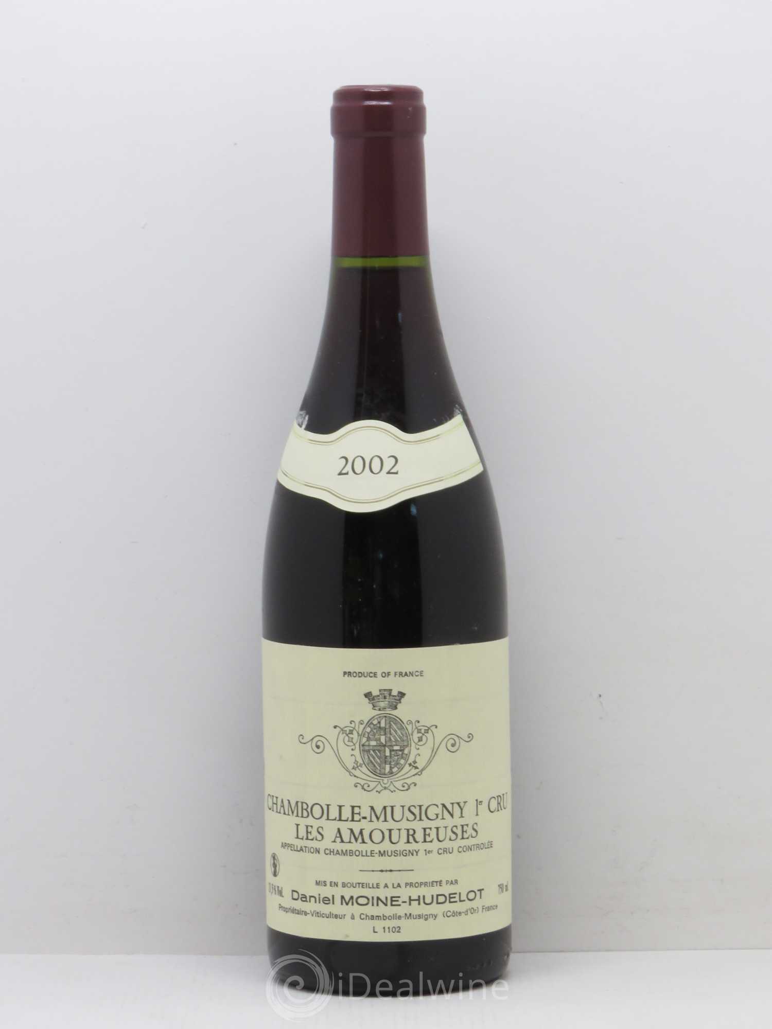 Chambolle-Musigny 1er Cru Les Amoureuses Moine-Hudelot (Domaine) 2002 - Lot de 1 bouteille - 0