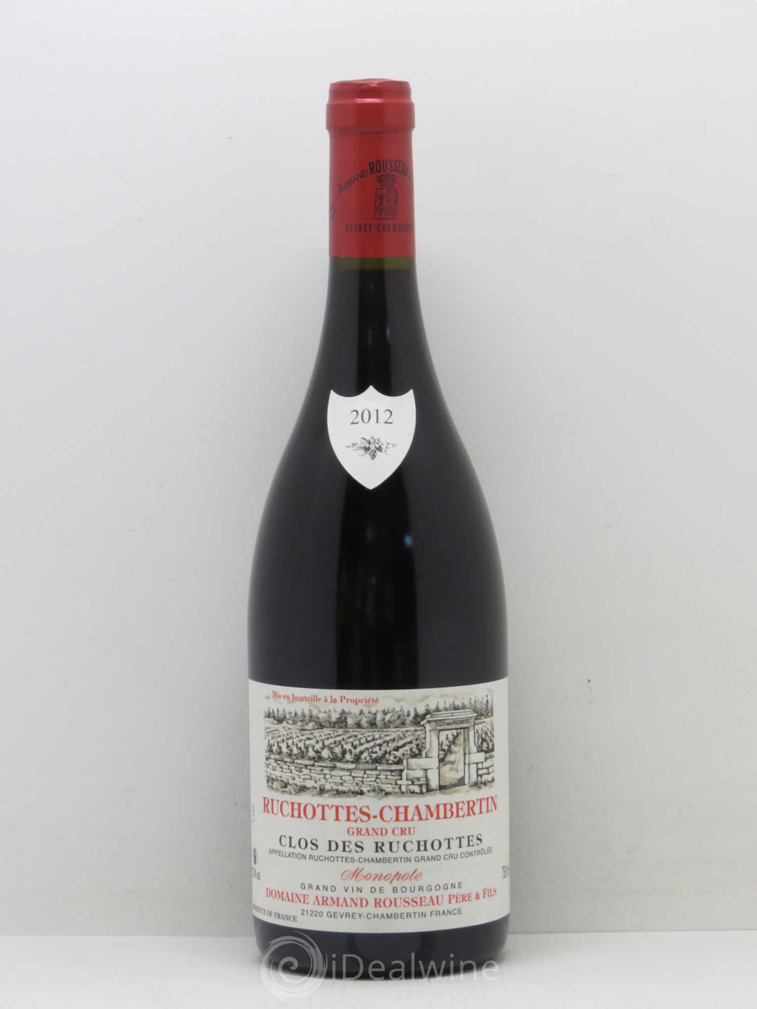 Ruchottes-Chambertin Grand Cru Clos des Ruchottes Armand Rousseau (Domaine) 2012 - Posten von 1 Flasche - 0