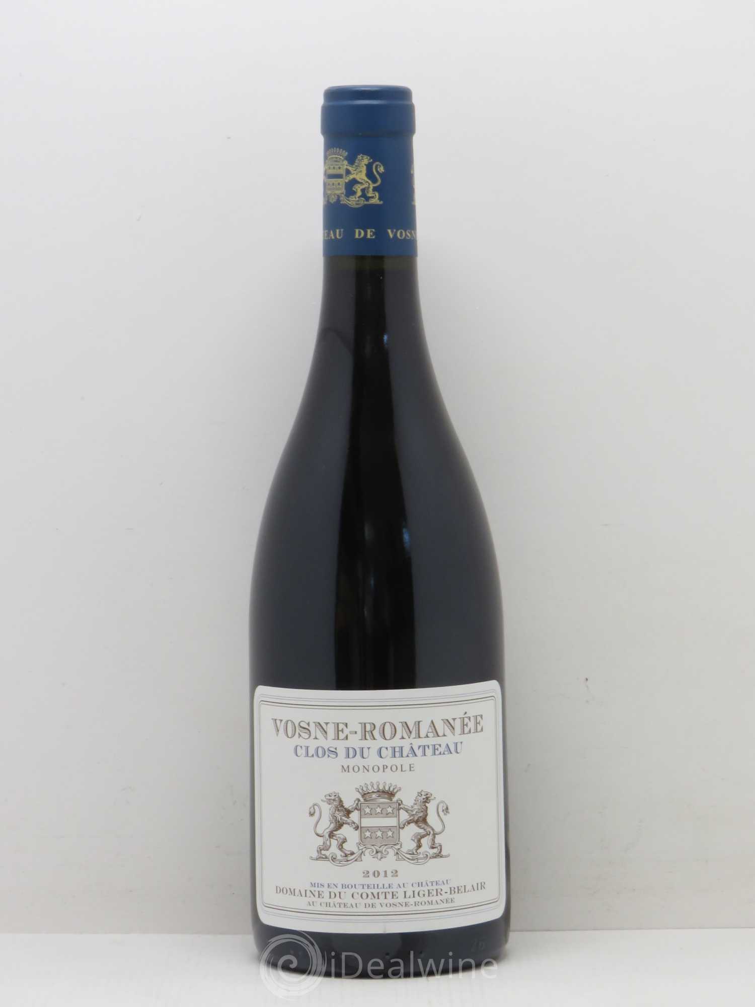 Vosne-Romanée Clos du Château Comte Liger-Belair (Domaine du) 2012 - Lot de 1 bouteille - 0