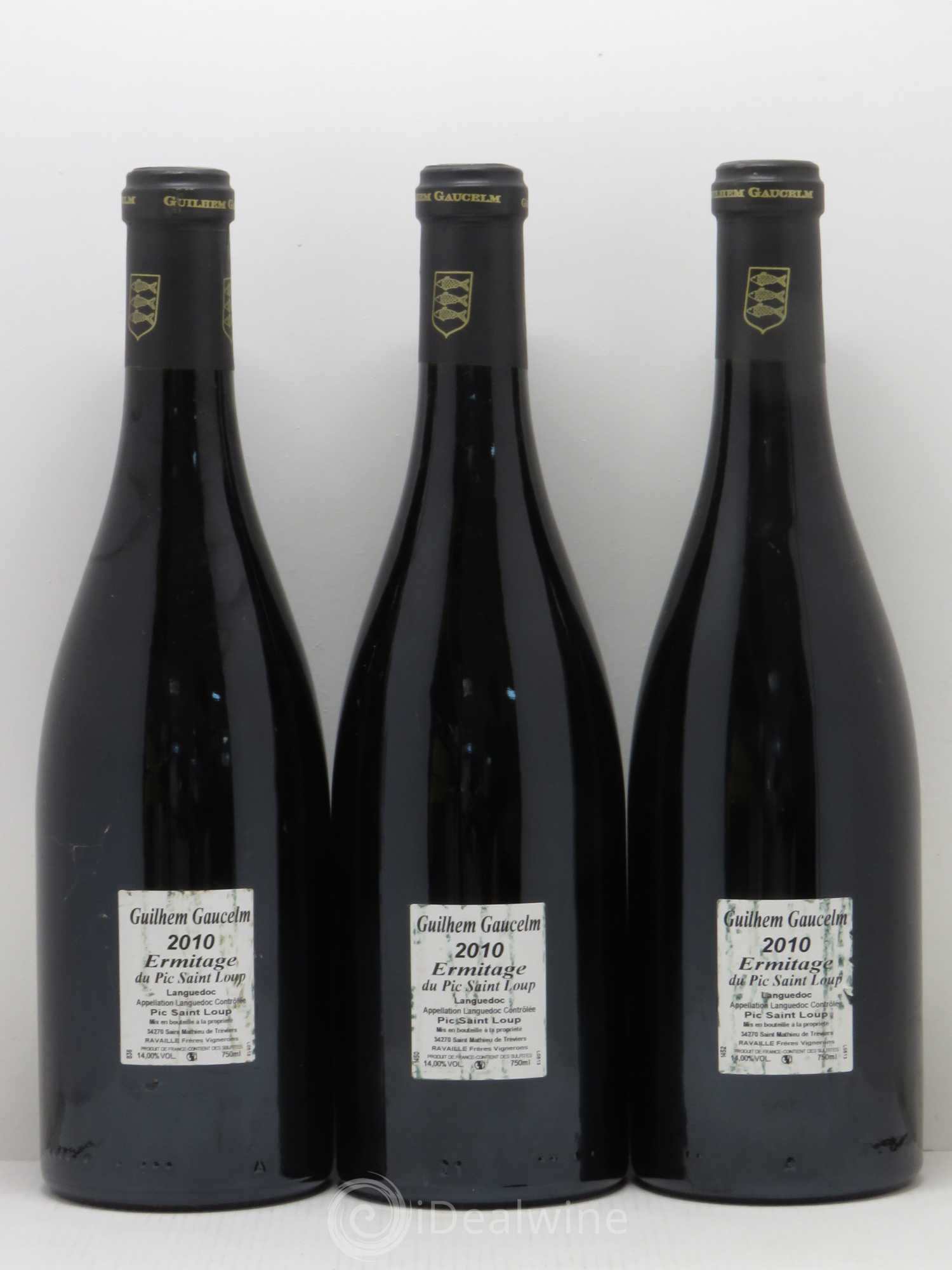 Pic Saint-Loup Héritage du Pic Saint-Loup (anciennement Ermitage) Guilhem Gaucelm 2010 - Lot de 3 bouteilles - 1