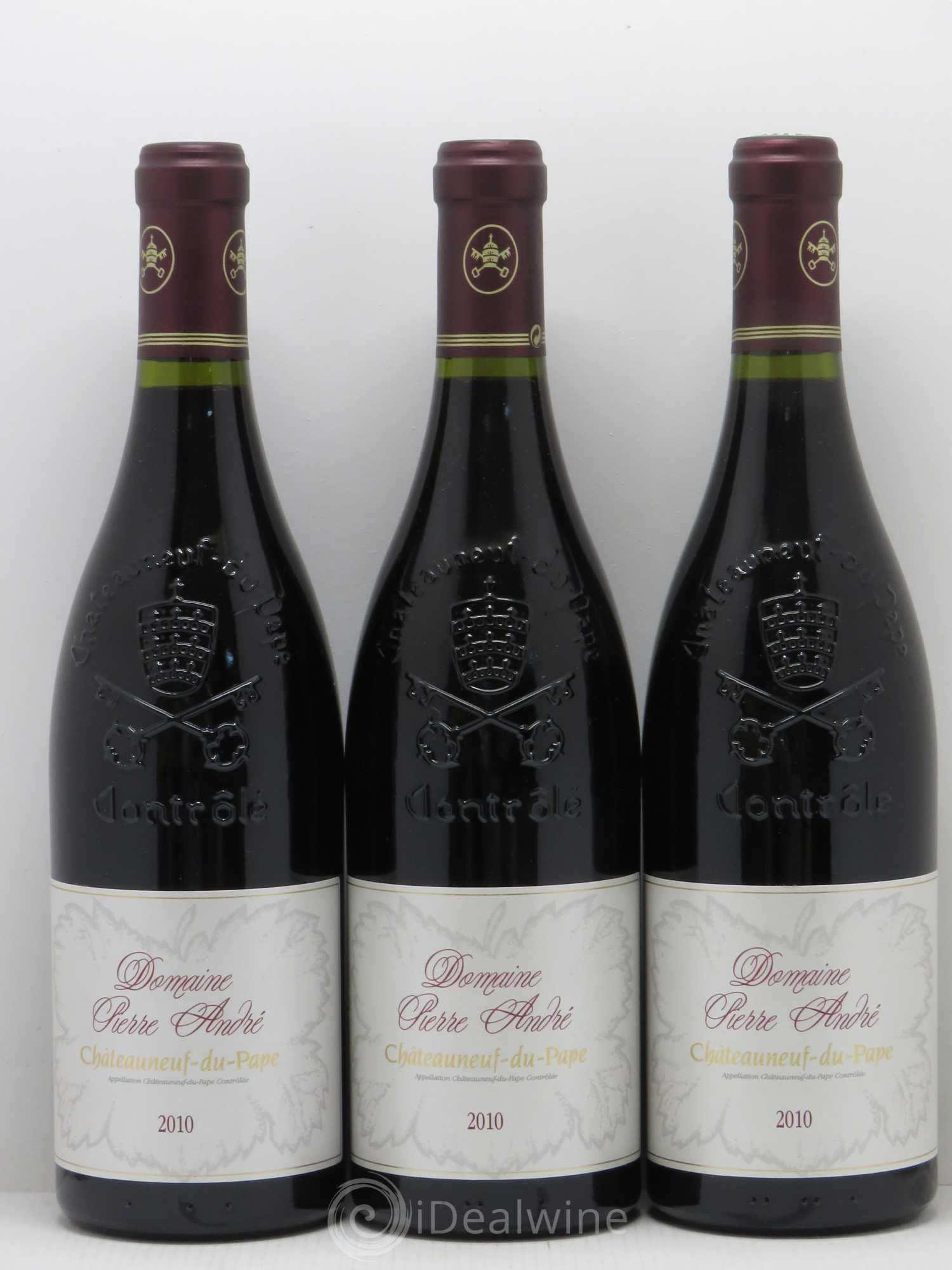 Châteauneuf-du-Pape Pierre André 2010 - Lot de 3 bouteilles - 0