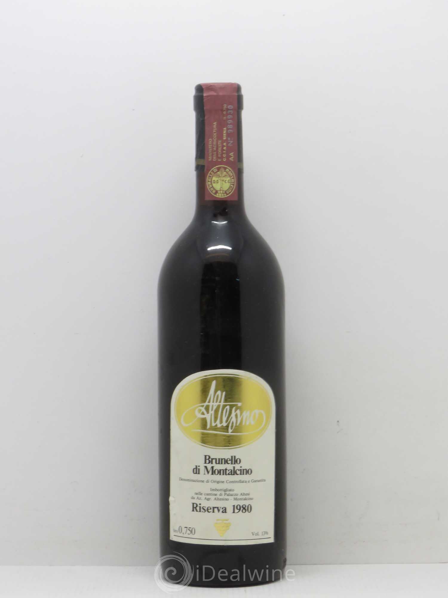 Brunello di Montalcino Riserva Altesino 1980 - Lot de 1 bouteille - 0