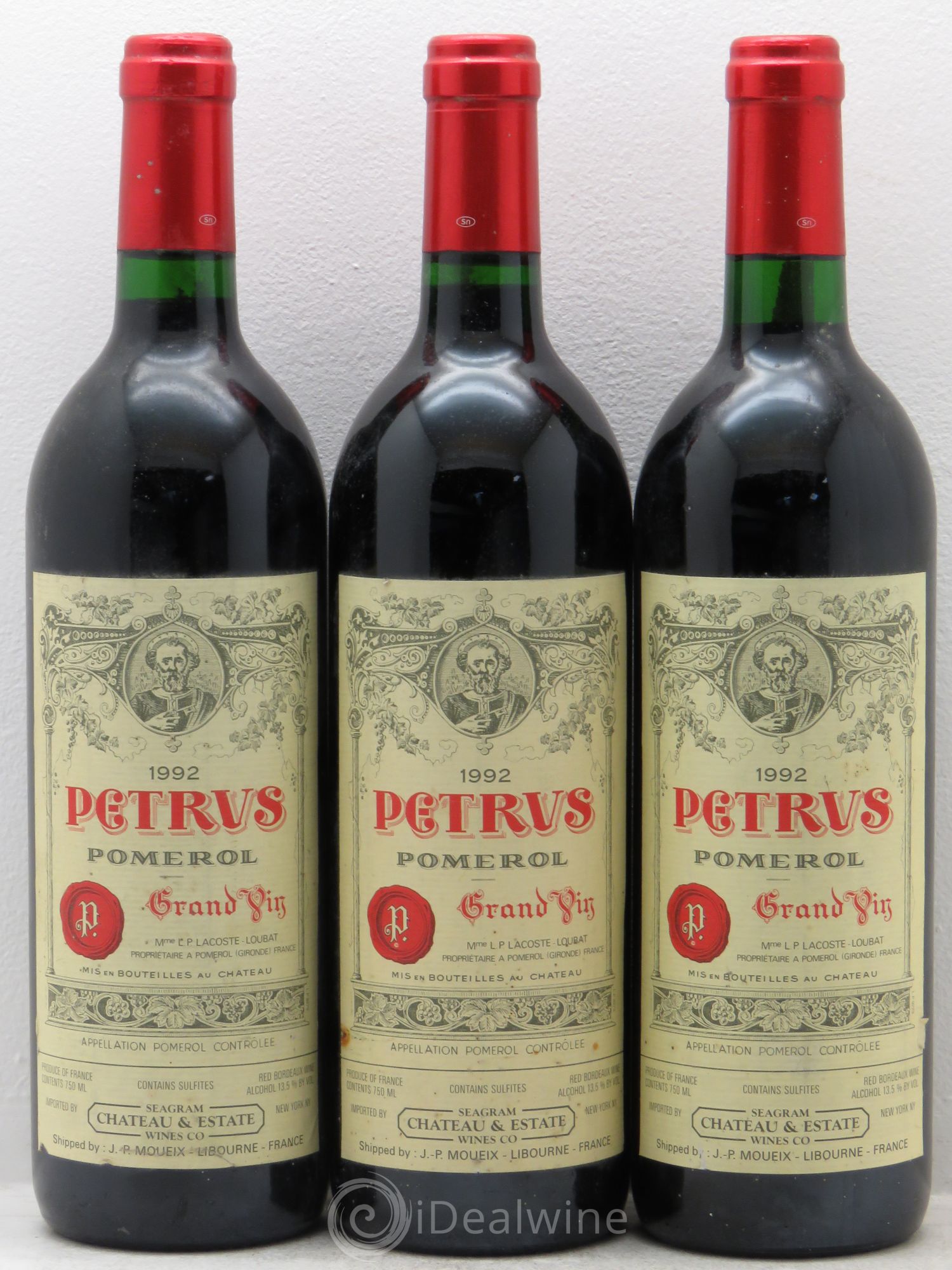Petrus 1992 - Lot de 3 bouteilles - 0
