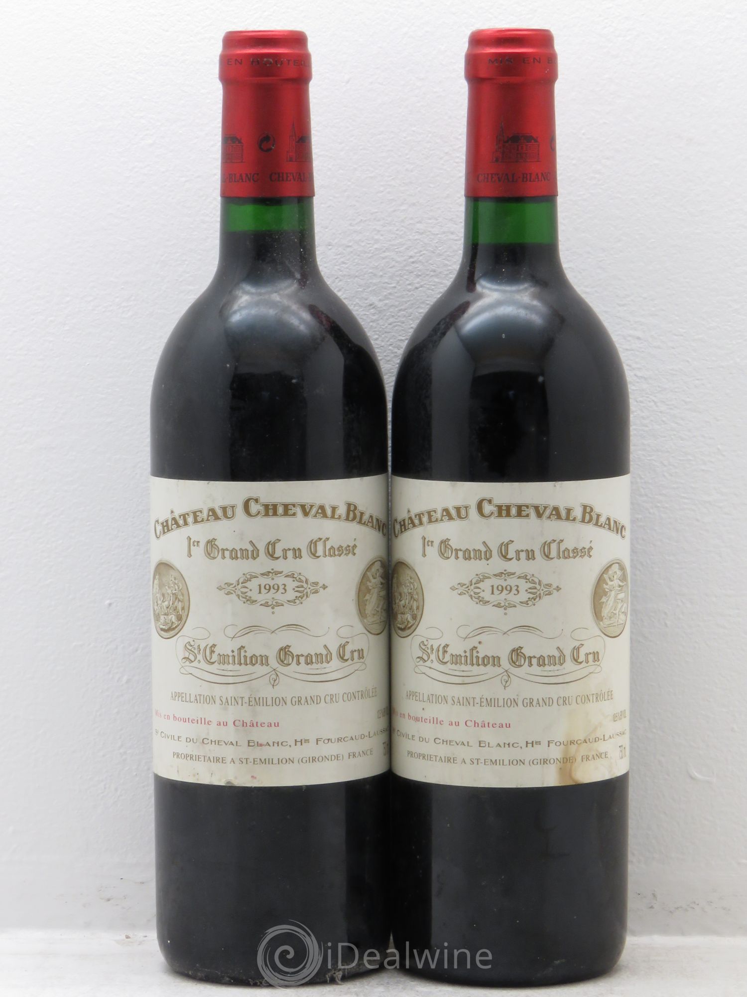 Château Cheval Blanc 1er Grand Cru Classé A 1993 - Lot de 2 bouteilles - 0