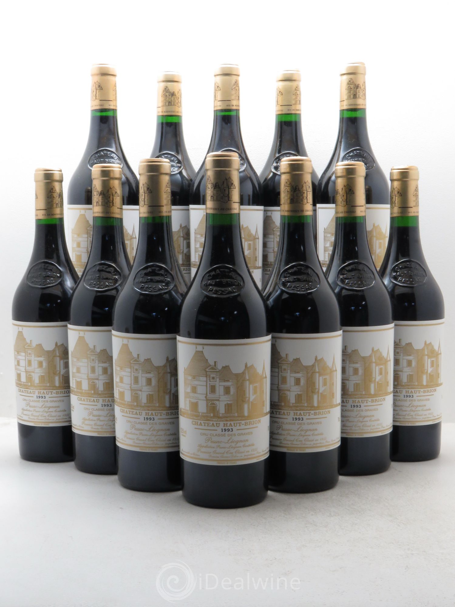 Château Haut Brion 1er Grand Cru Classé 1993 - Lot de 12 bouteilles - 0