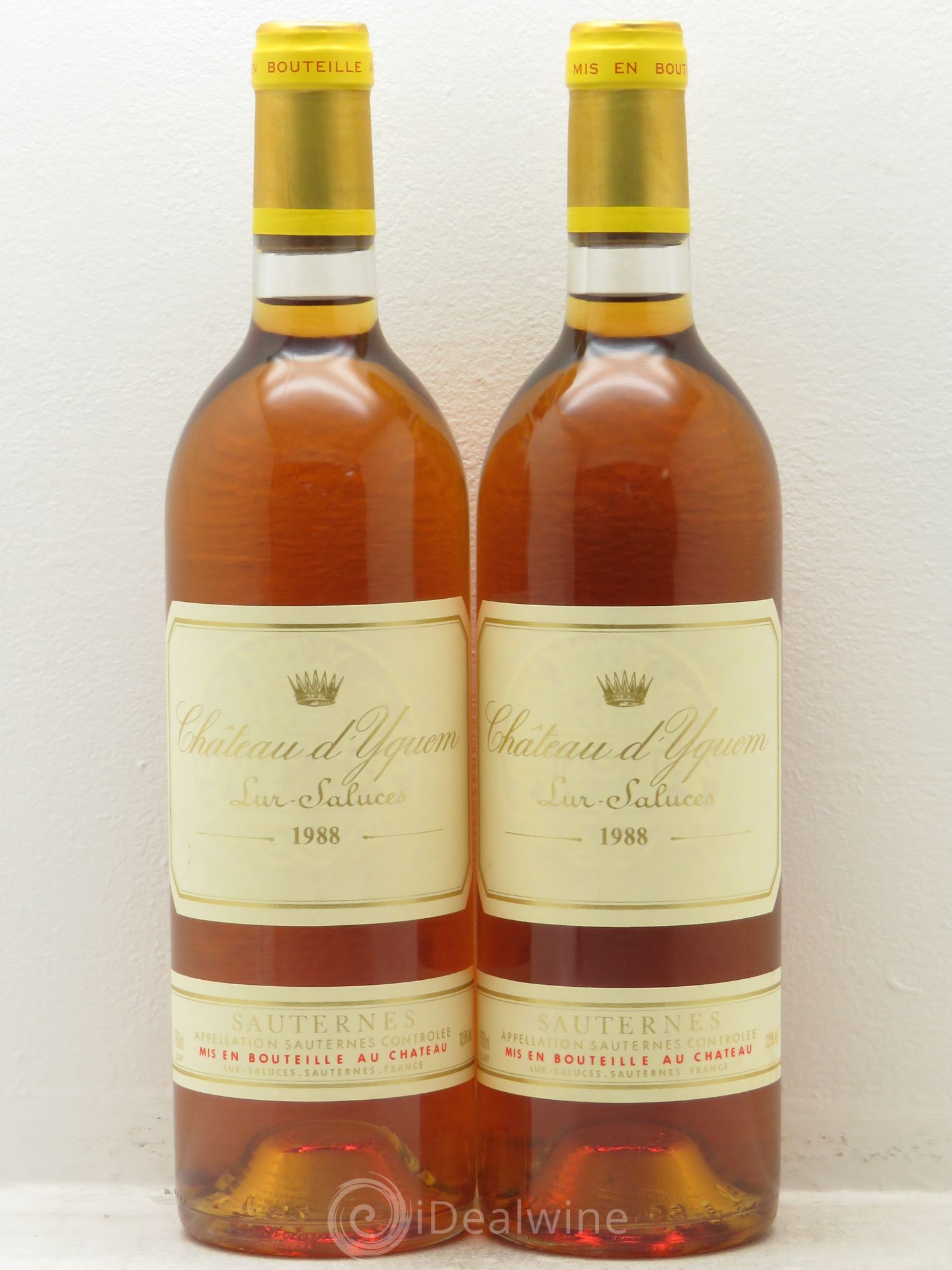 Château d' Yquem 1er Cru Classé Supérieur 1988 - Lotto di 2 bottiglie - 0