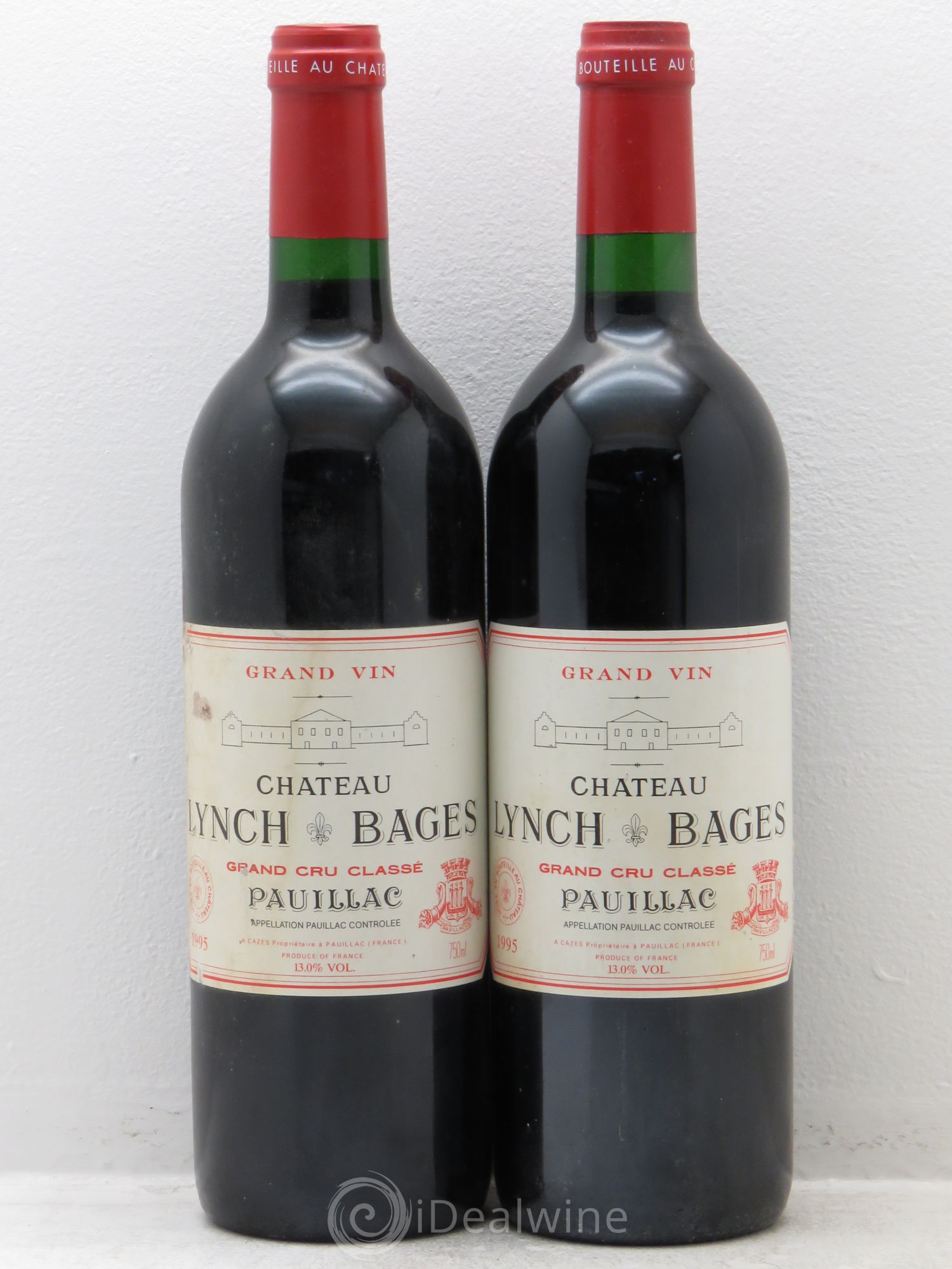 Château Lynch Bages 5ème Grand Cru Classé (sans prix de réserve) 1995 - Lot de 2 bouteilles - 0
